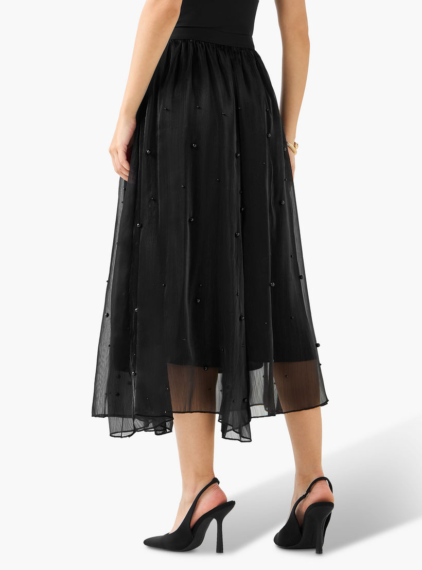 تنورة إيه لاين ميدي بخصر مطاطي-women-clothing-bottoms-skirts-image-5