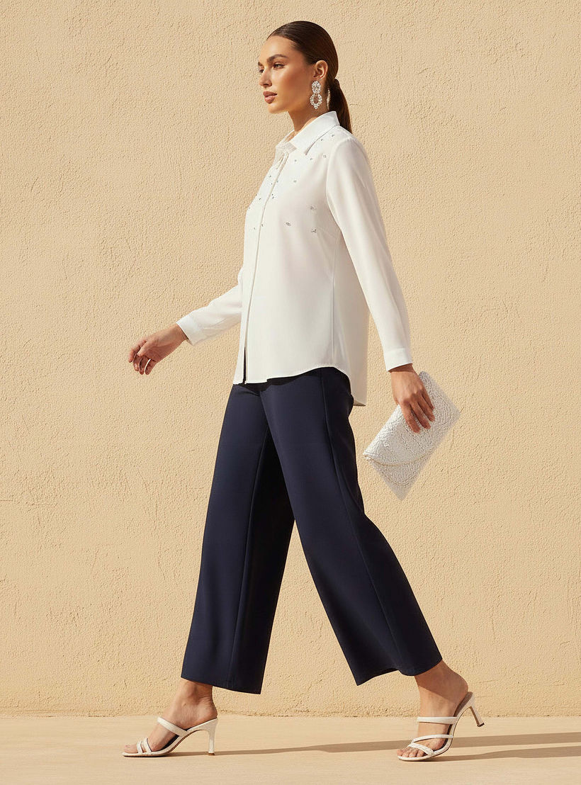 Shirt with Stone Embellishment-women-clothing-shirtsandblouses-shirts-image-3