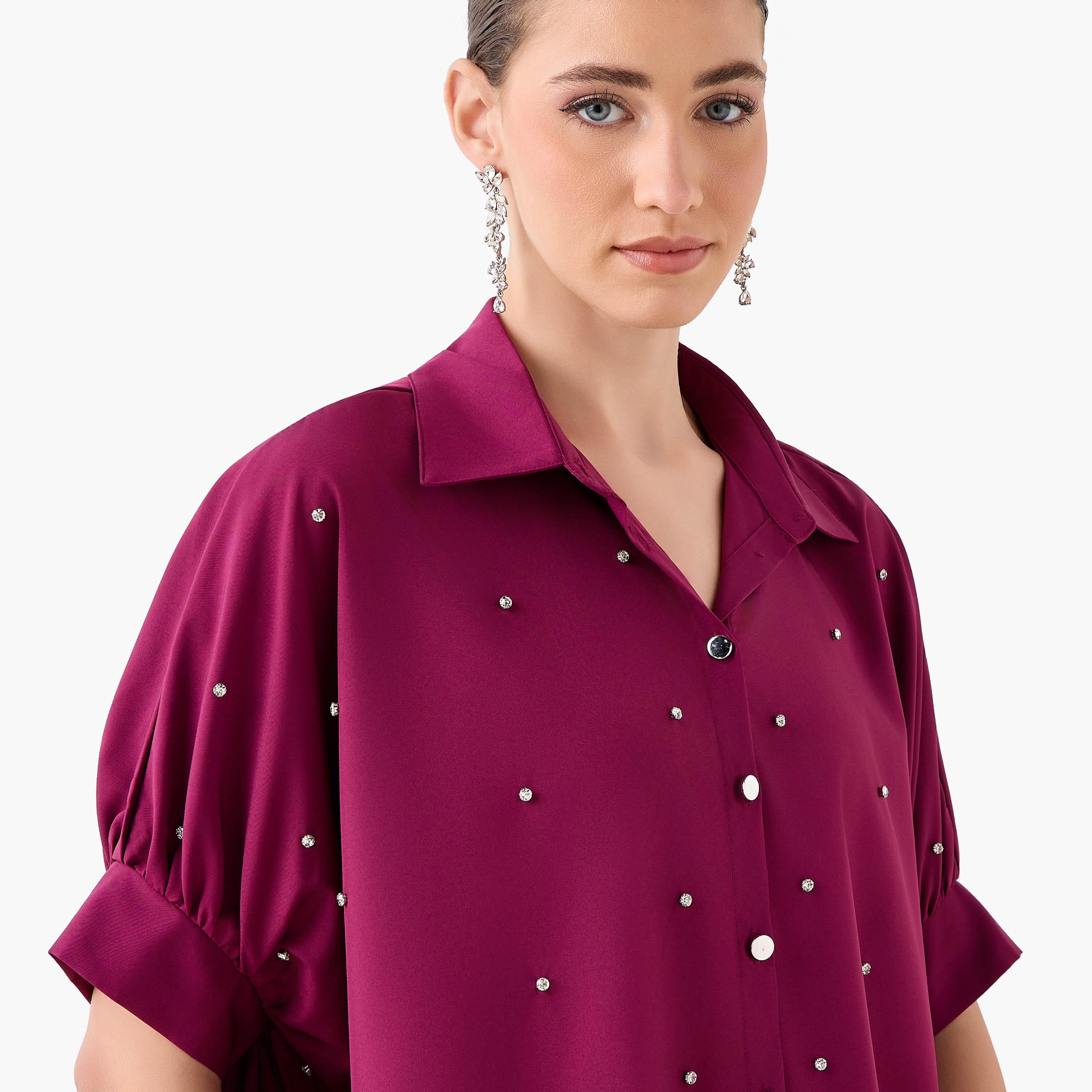 Kaftan Shirt with Embellished Detail-women-clothing-shirtsandblouses-shirts-image-7