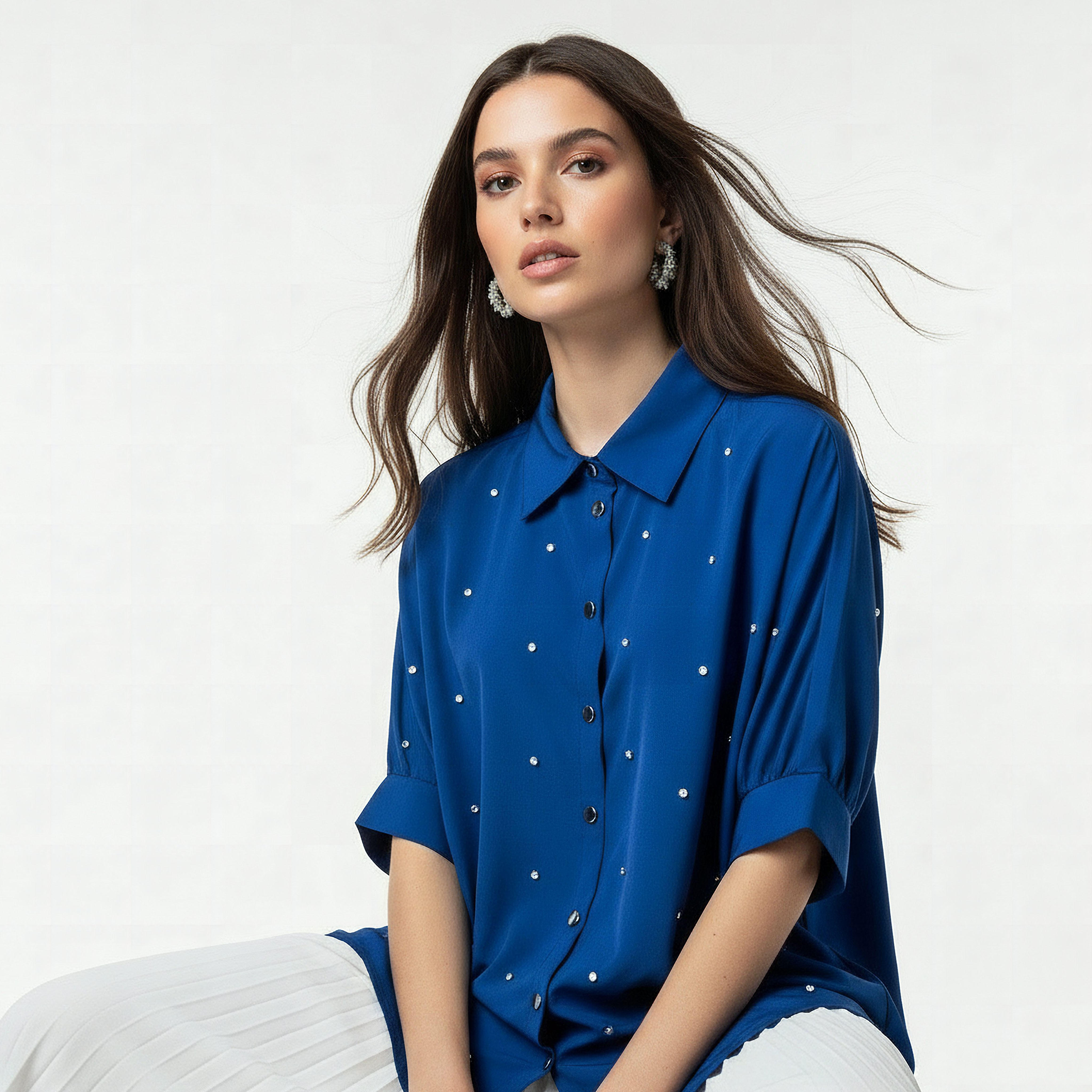 Kaftan Shirt with Embellished Detail-women-clothing-shirtsandblouses-shirts-image-4