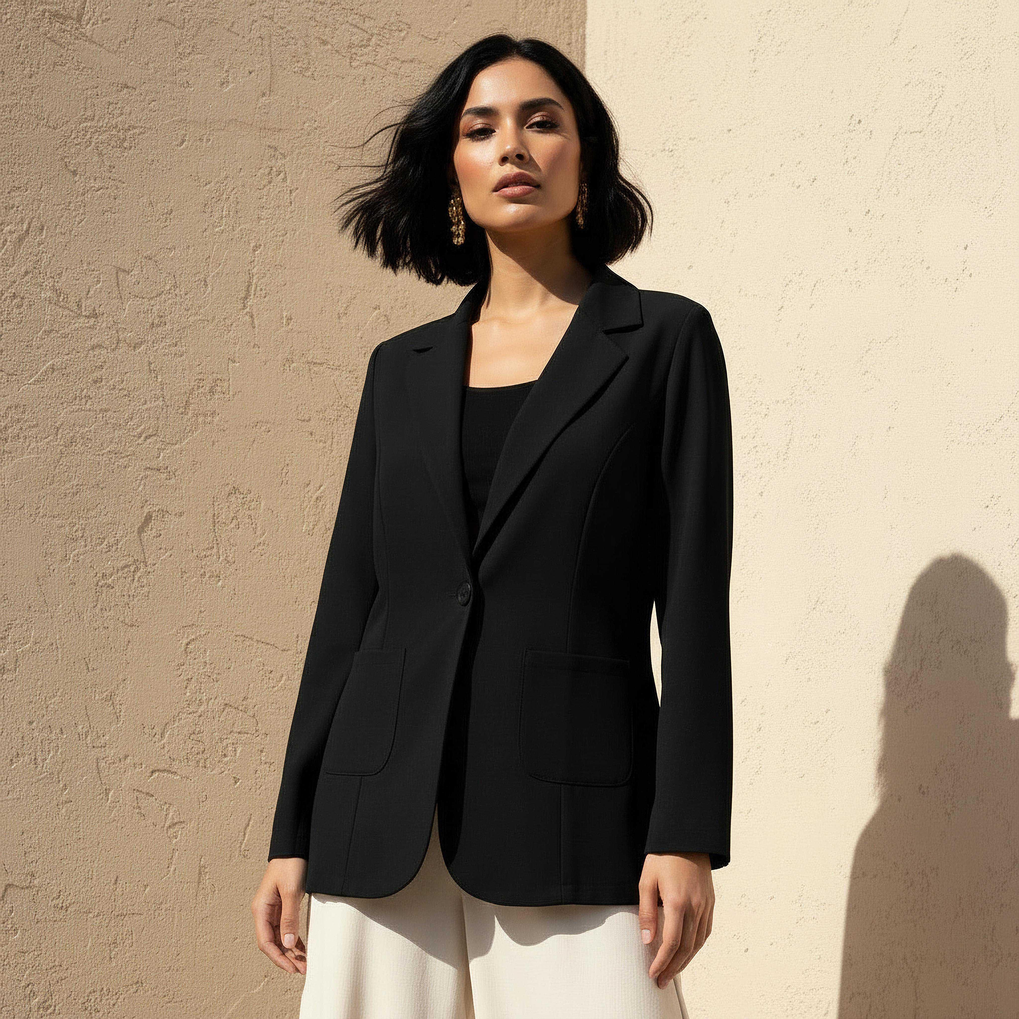 Women Single Button Blazer-women-clothing-coatsandjackets-blazers-image-1