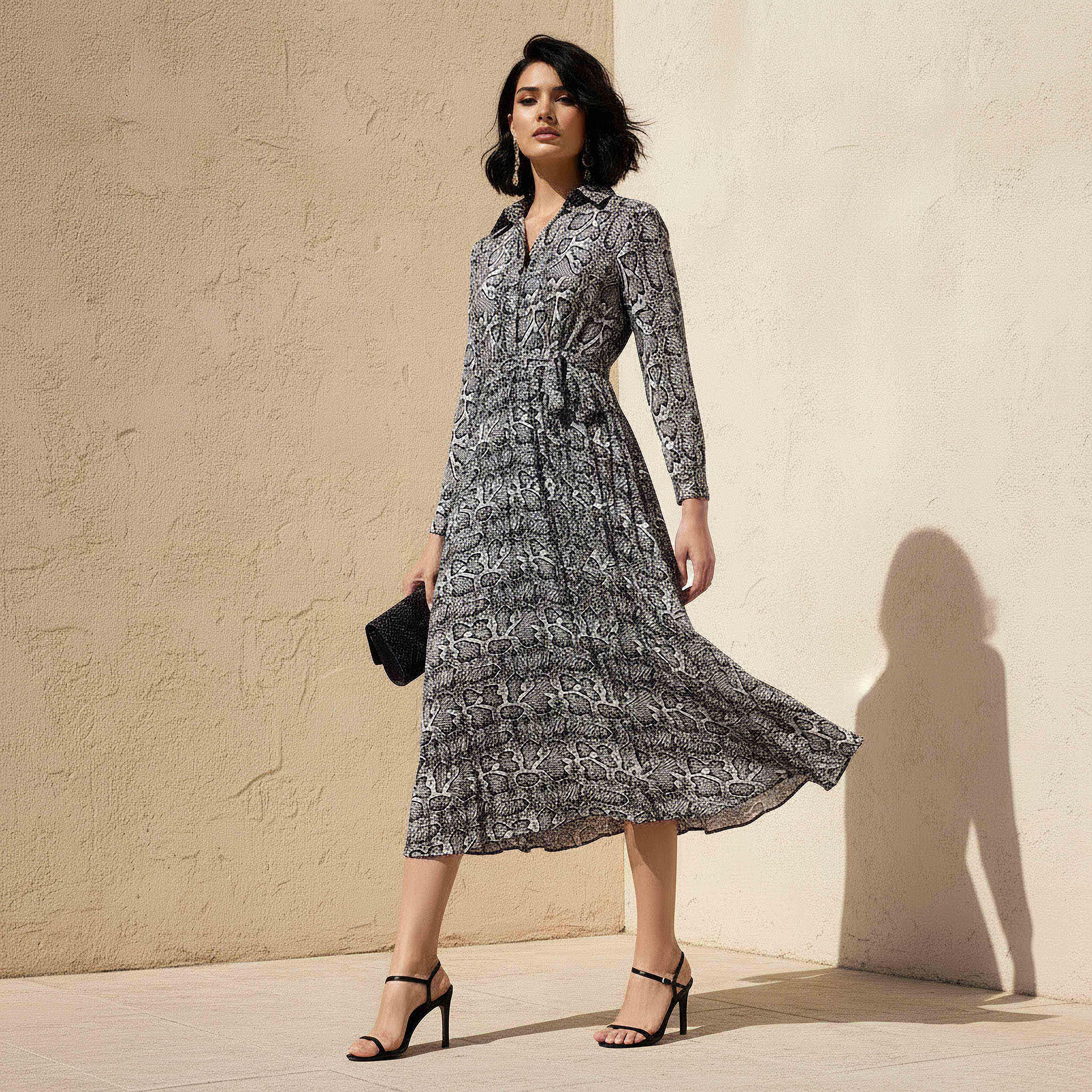 فستان ميدي ساتان لف بطبعات حيوانات-women-clothing-dresses-image-1