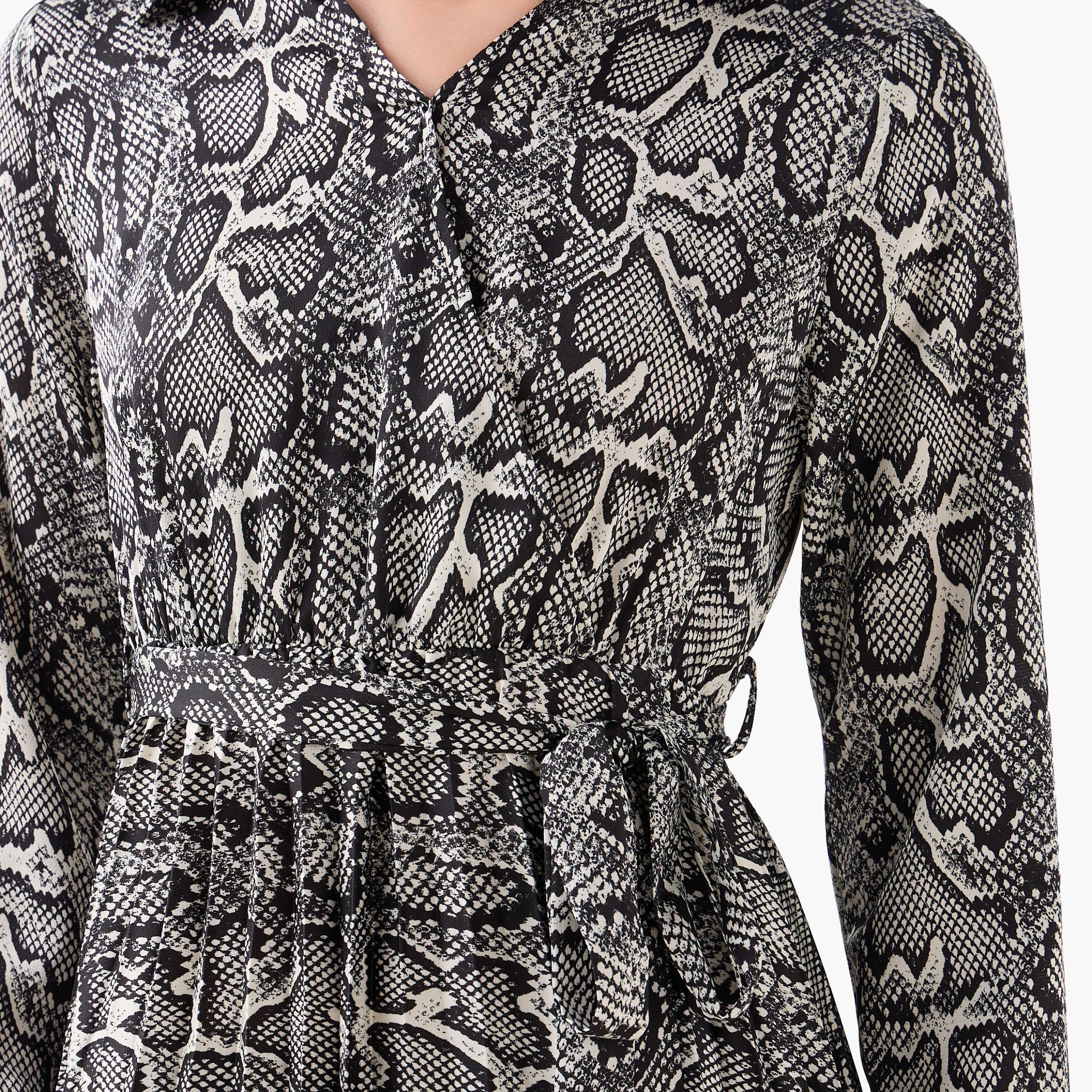 فستان ميدي ساتان لف بطبعات حيوانات-women-clothing-dresses-image-2