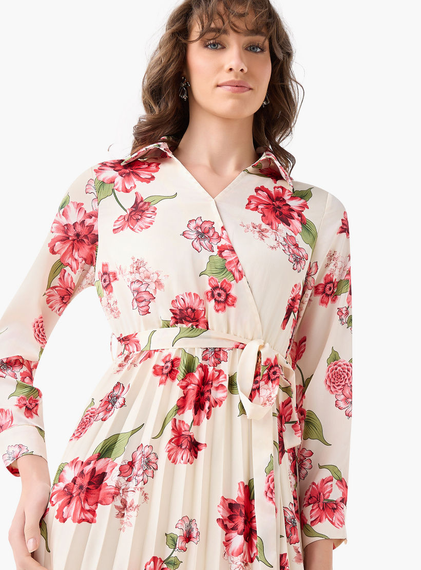 Midi Satin Wrap Dress with Floral Print-women-clothing-dresses-image-5