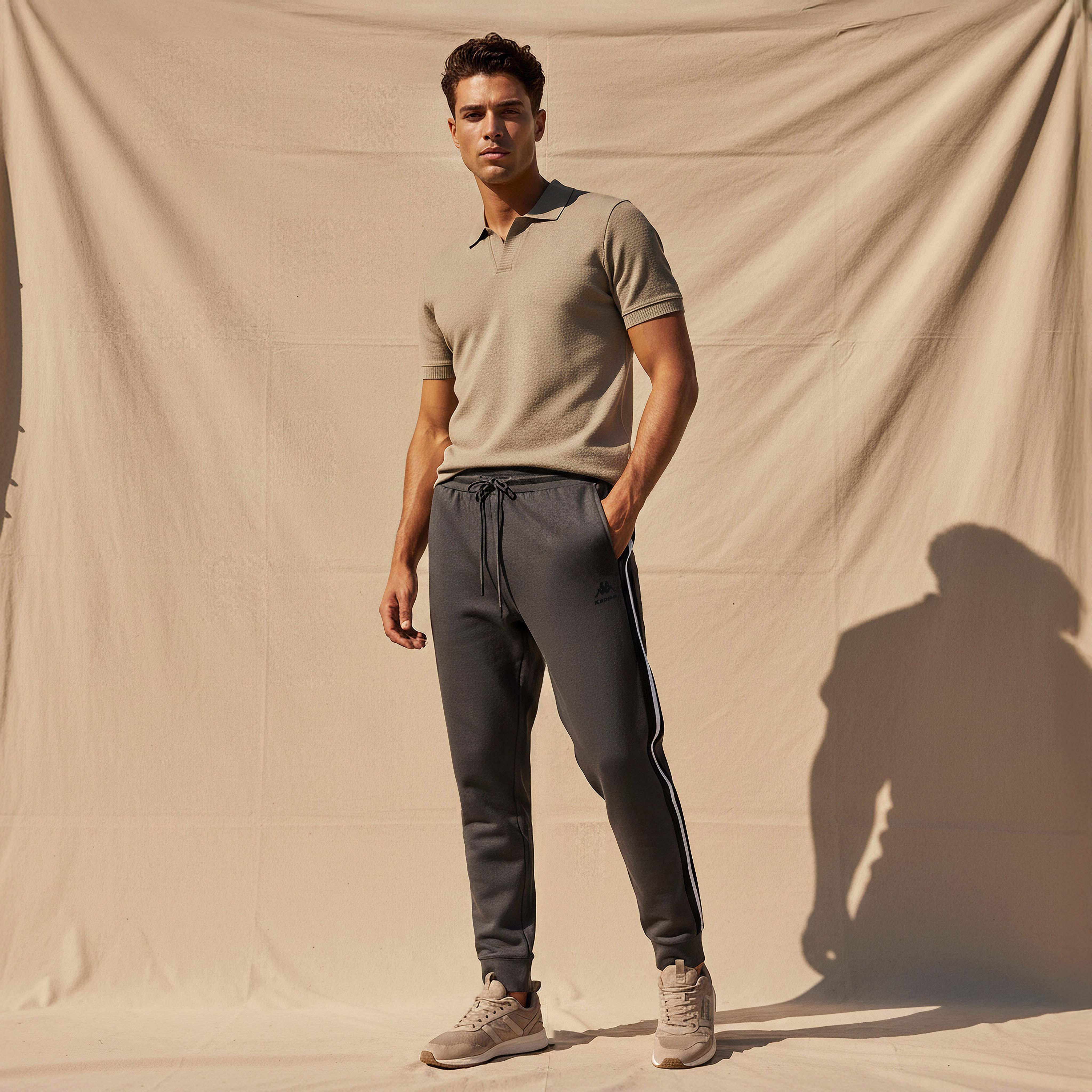 Kappa Men Joggers with Tape Design-men-clothing-sportswearandactivewear-bottoms-joggers-image-3