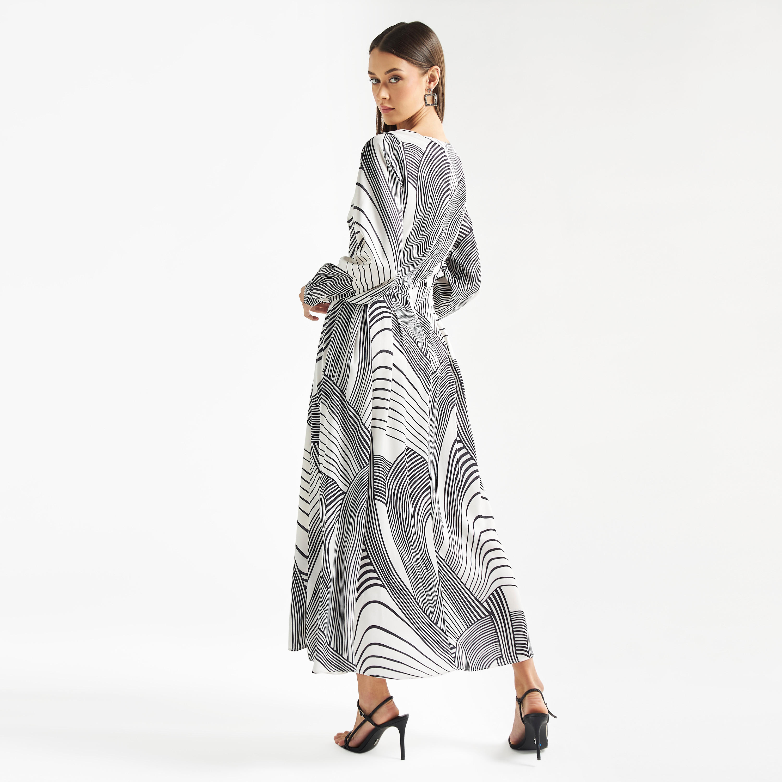 فستان إيه لاين طويل بطبعات وأكمام طويلة-women-clothing-dresses-image-3