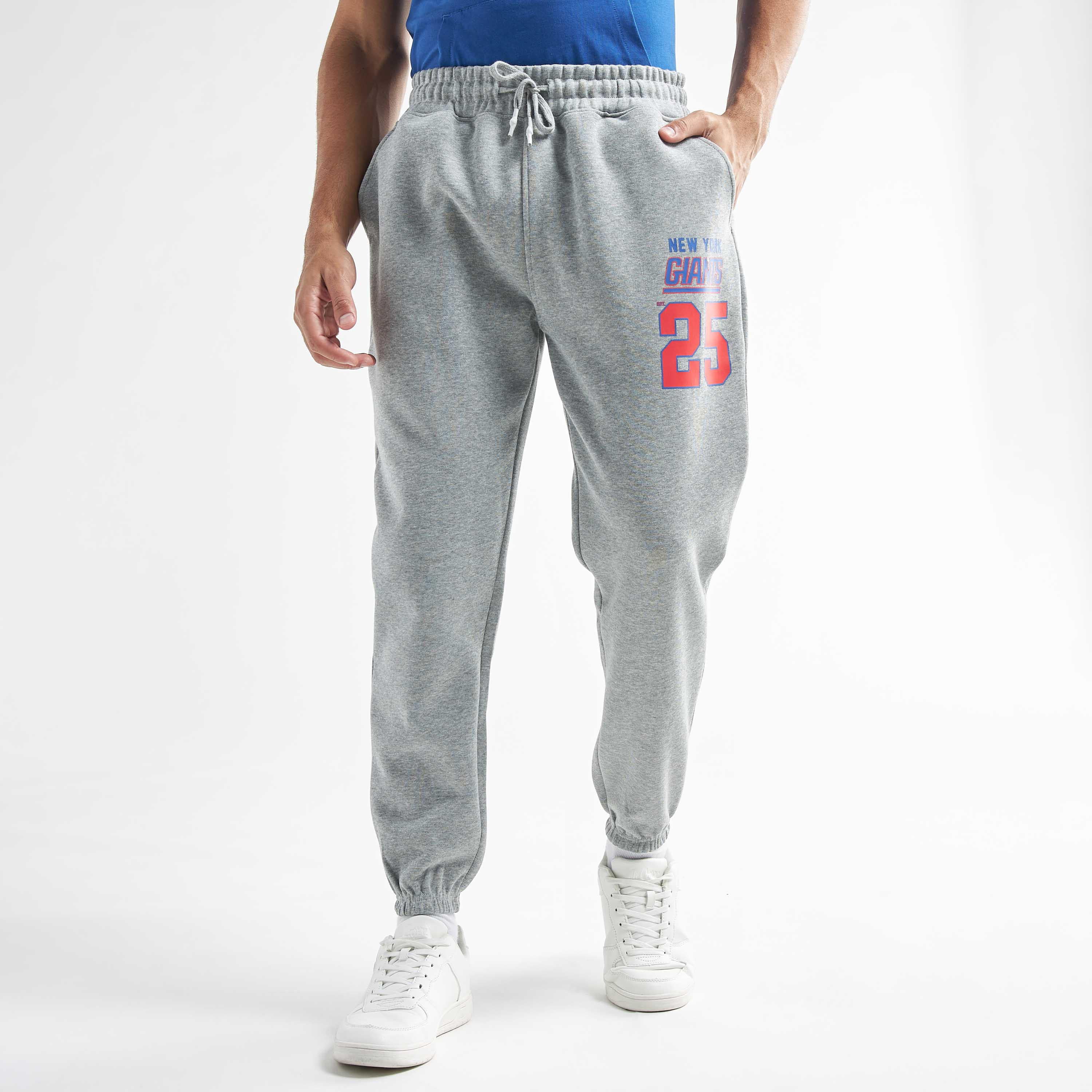 بنطلون رياضي بتصميم دوري إن إف إل وطبعات نيويورك جاينتس-men-clothing-bottoms-joggers-image-1