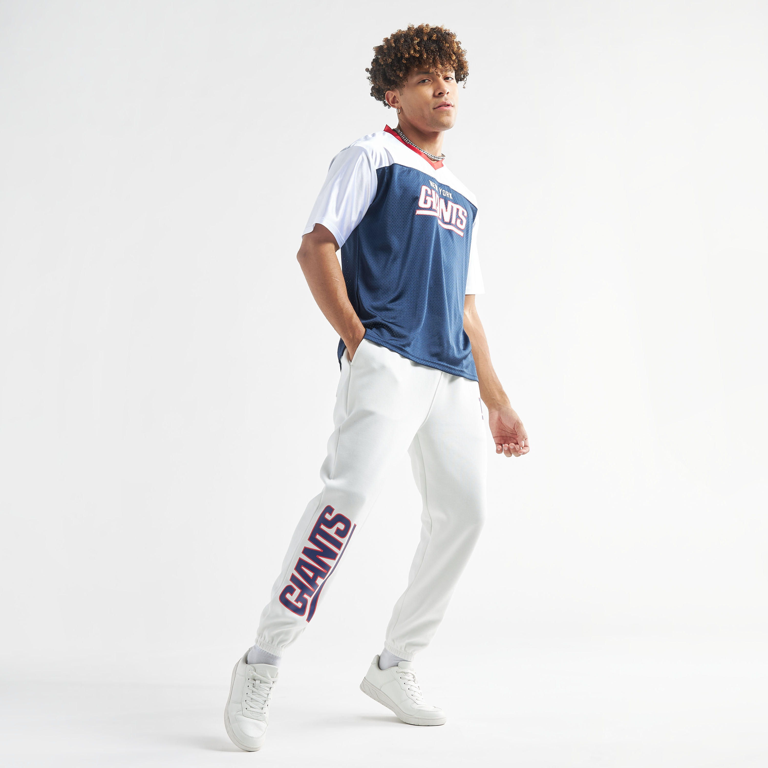 بنطلون رياضي بتصميم دوري إن إف إل وطبعات نيويورك جاينتس-men-clothing-bottoms-joggers-image-2
