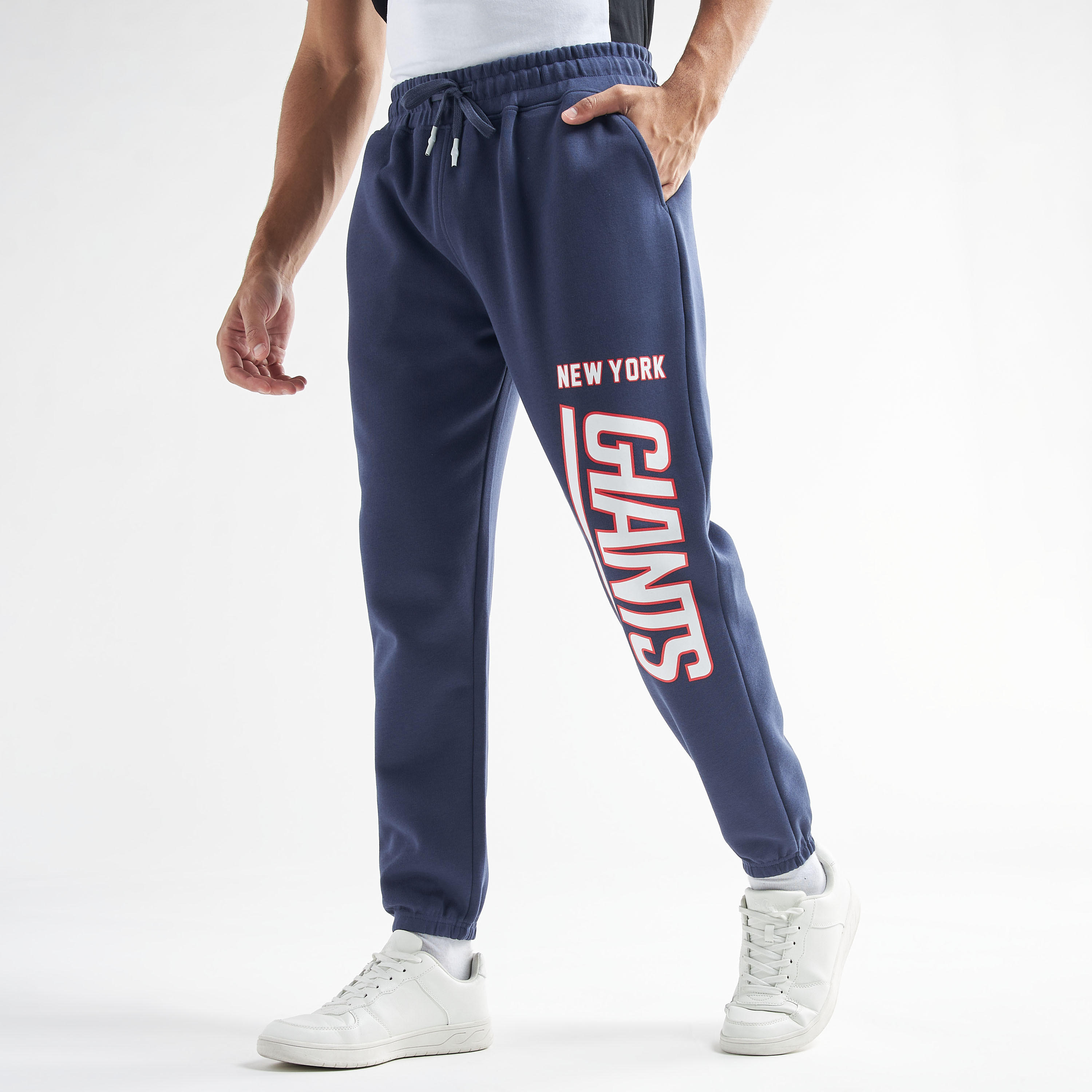 بنطلون رياضي بتصميم دوري إن إف إل وطبعات نيويورك جاينتس-men-clothing-bottoms-joggers-image-1