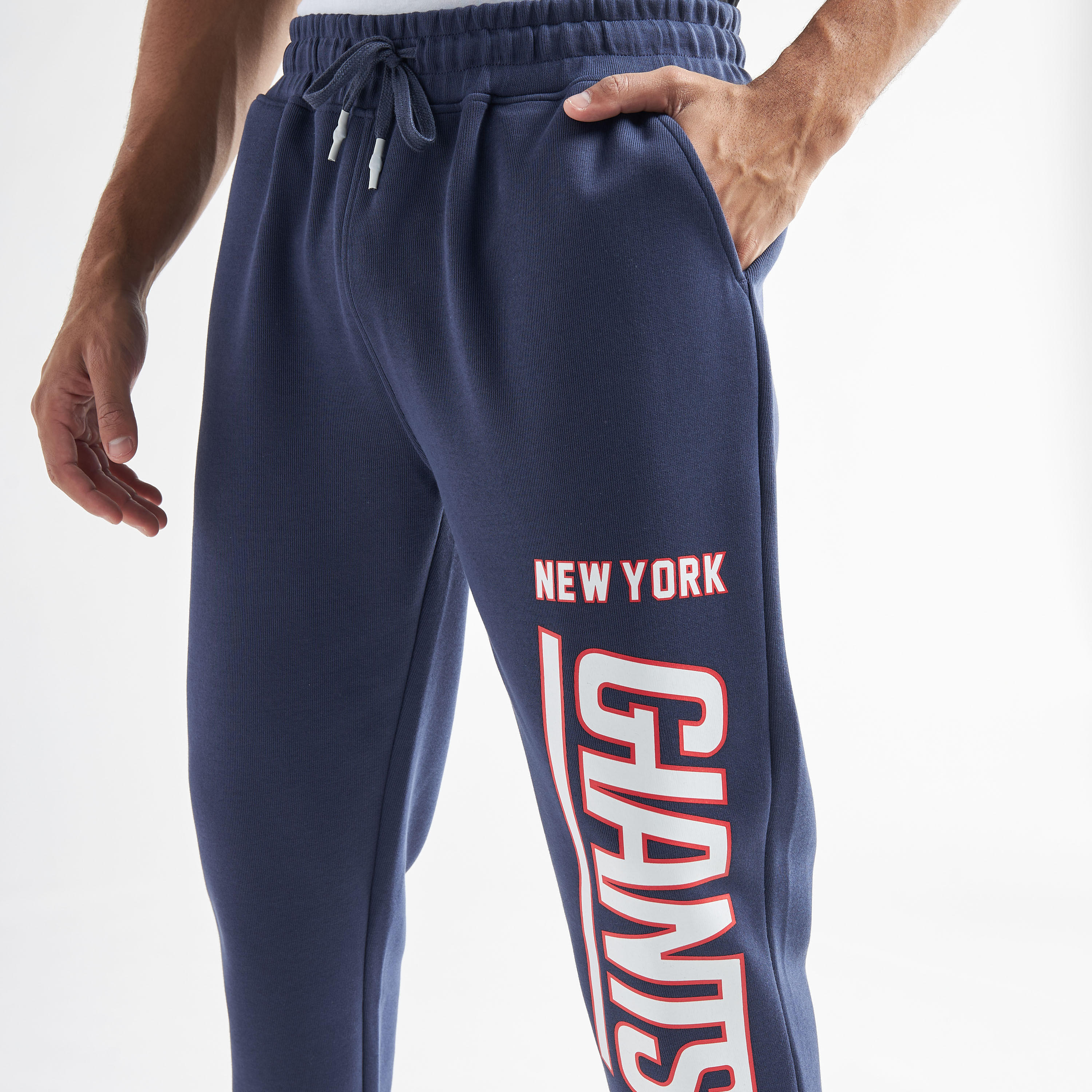 بنطلون رياضي بتصميم دوري إن إف إل وطبعات نيويورك جاينتس-men-clothing-bottoms-joggers-image-4