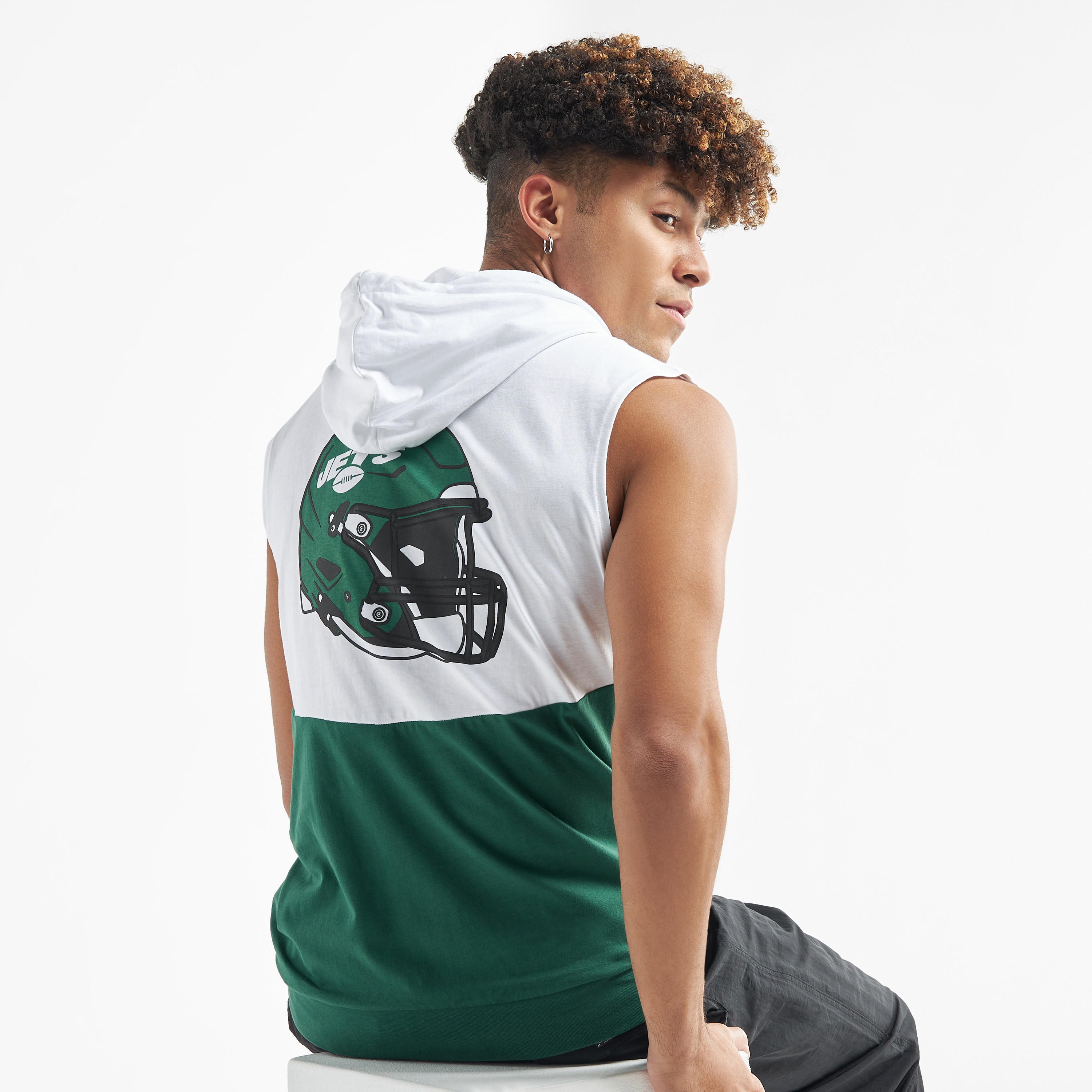 New York Jets Print NFL League Sleeveless Hoodie-men-winterwear-hoodiesandsweatshirts-image-1