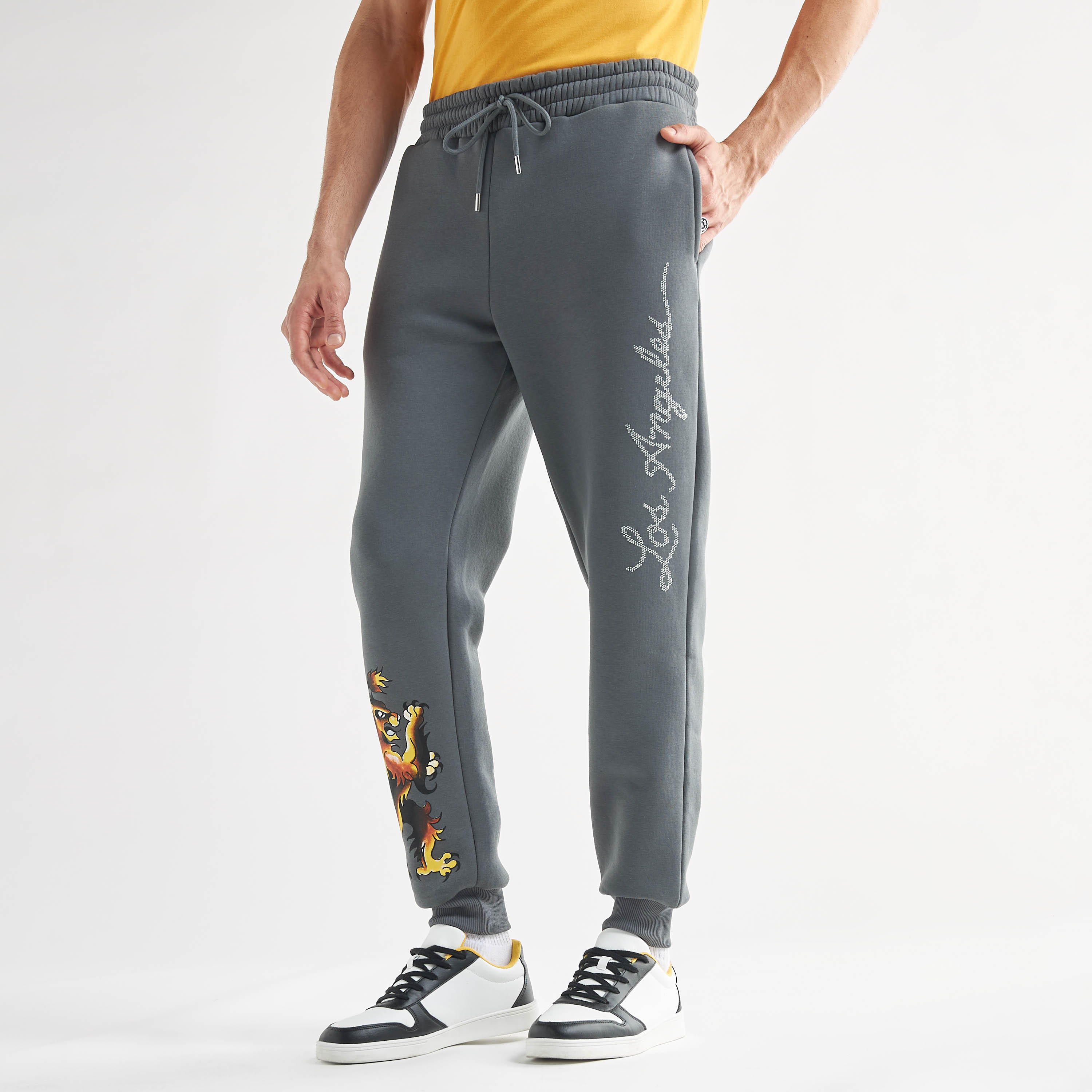 Printed Joggers with Elasticated Waistband and Pockets-men-clothing-bottoms-joggers-image-1
