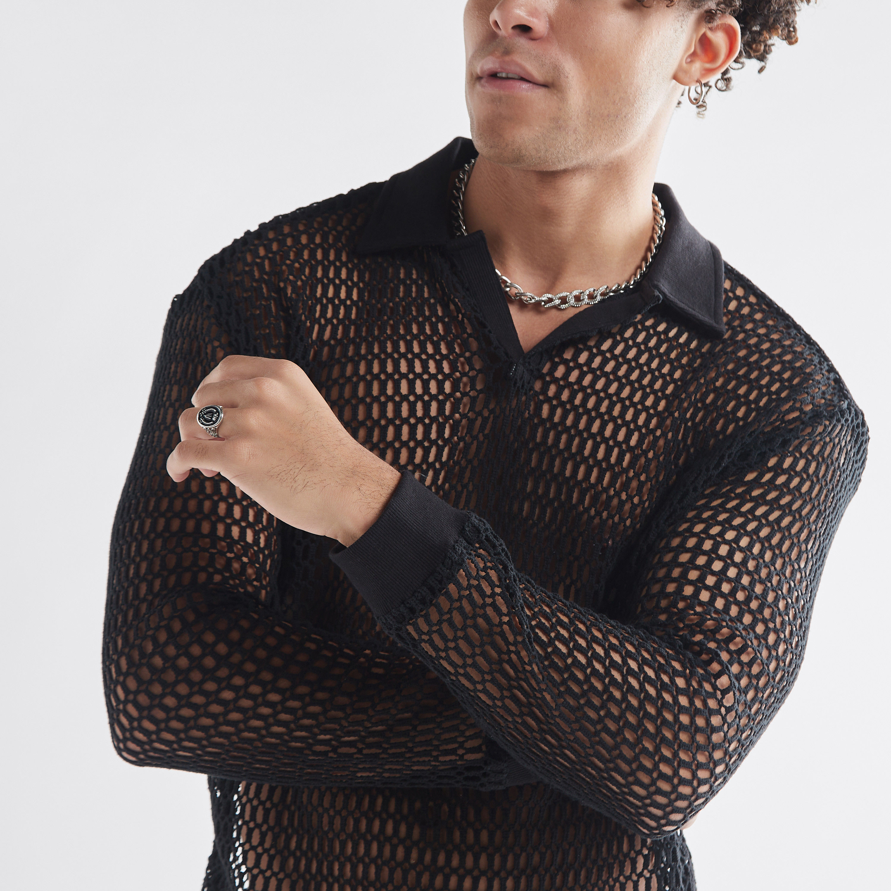Oversized Net Shirt-men-clothing-shirts-image-4