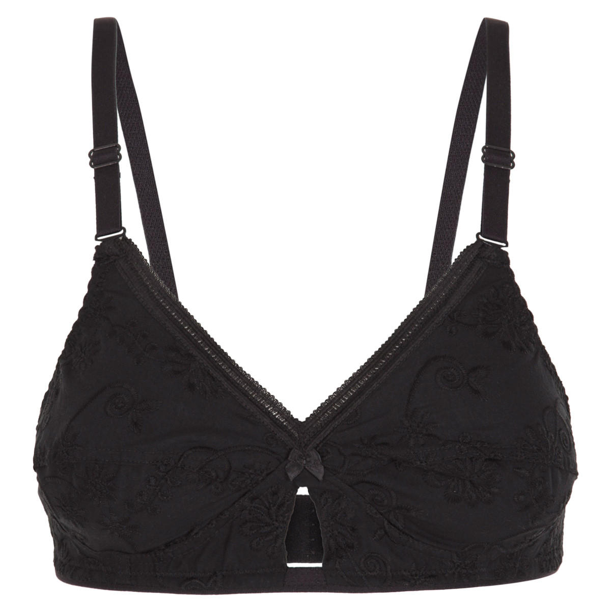 Embroidered Soft Bra-women-clothing-lingerie-bras-image-1