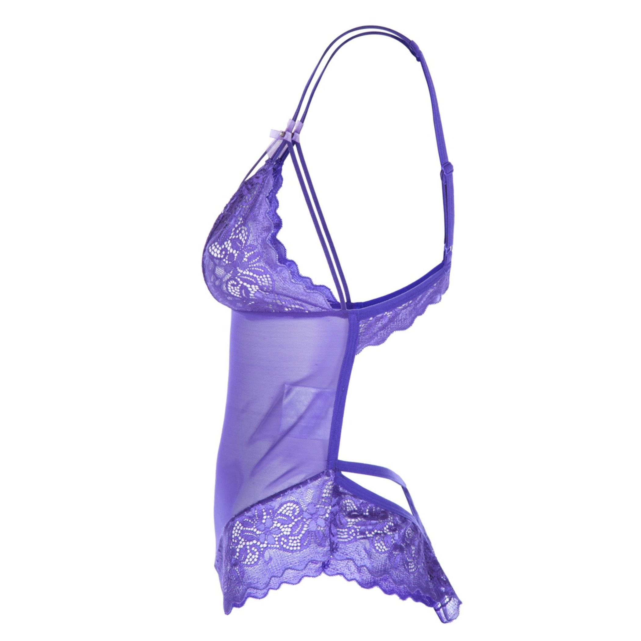 Solid Colour Teddy-women-clothing-lingerie-babydollsandbodysuits-image-3