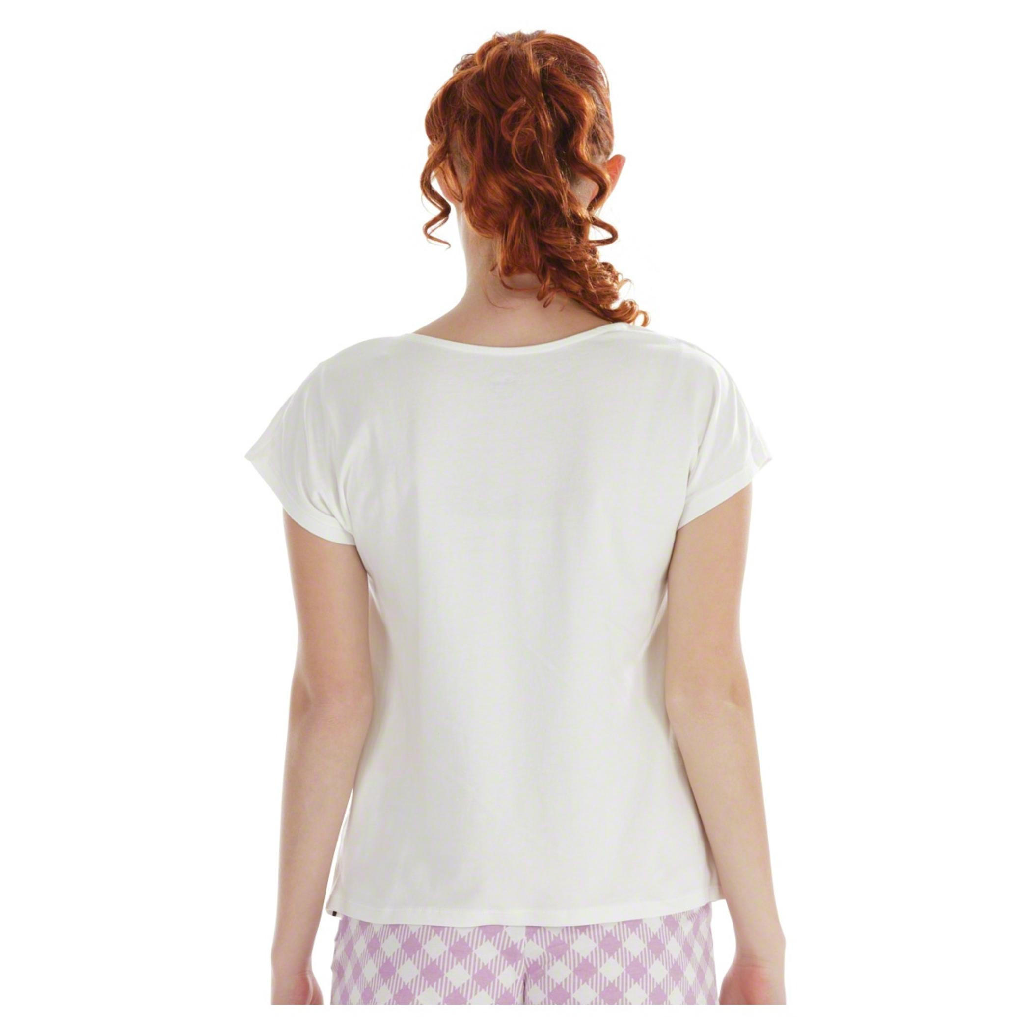 Daisy Duck Printed T-shirt and Shorts Set-women-clothing-nightwear-pyjamas-longsets-image-2