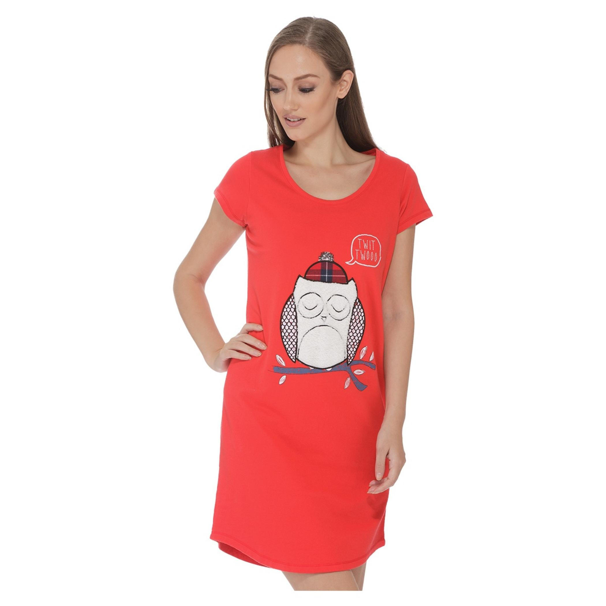 Short-sleeved Dress with Applique-women-clothing-dresses-image-1