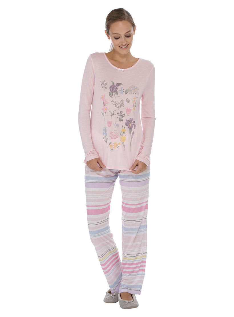 طقم بيجاما بطبعات-women-clothing-nightwear-pyjamas-longsets-image-5