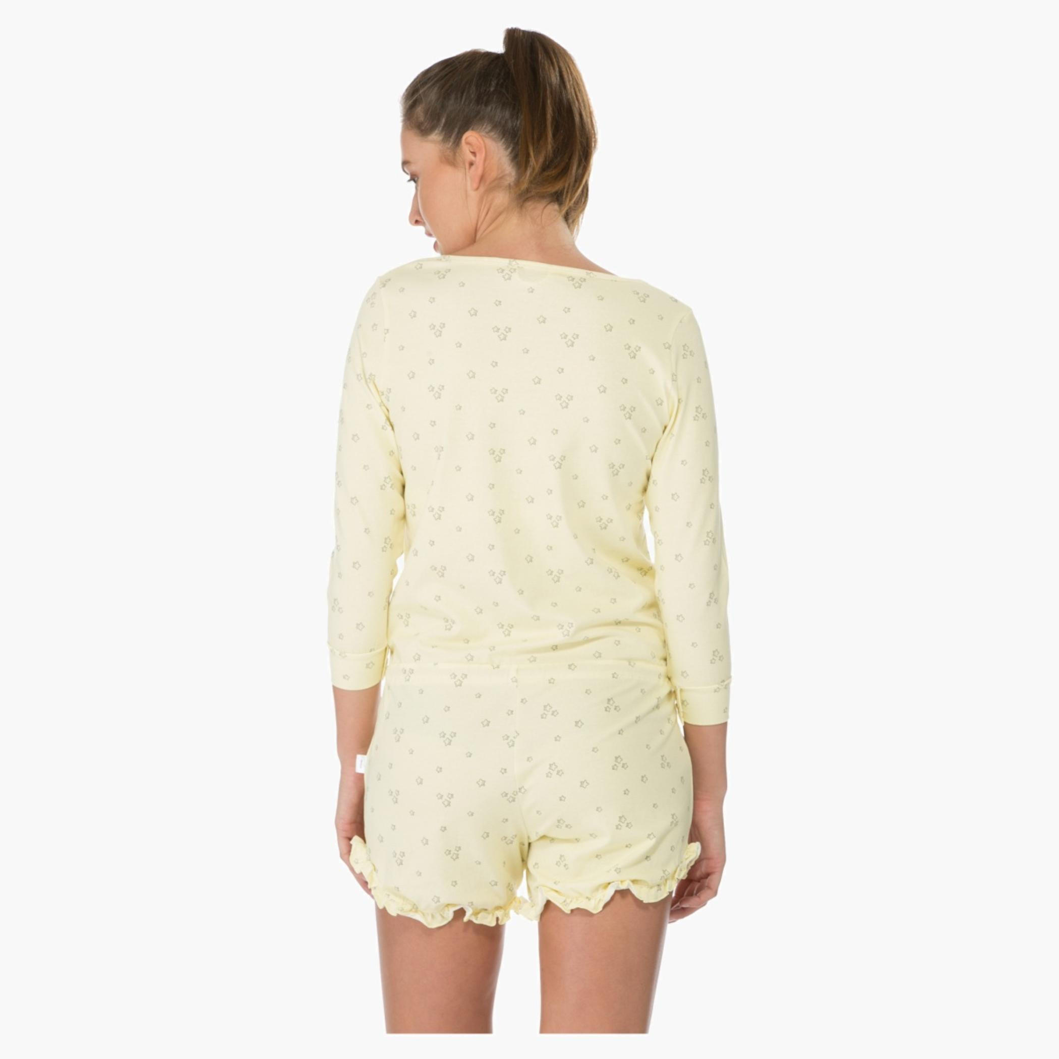 Winnie the Pooh Print Short Jumpsuit-women-clothing-nightwear-nighties-image-2
