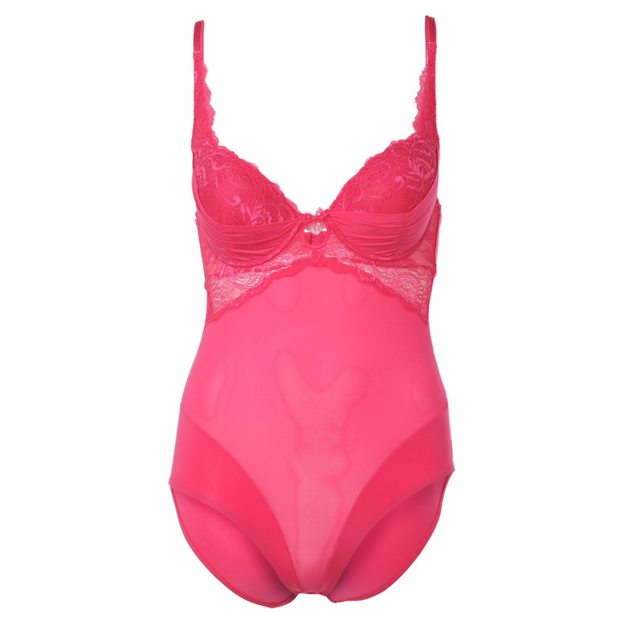 Solid Colour Lace Teddy-women-clothing-lingerie-babydollsandbodysuits-image-2