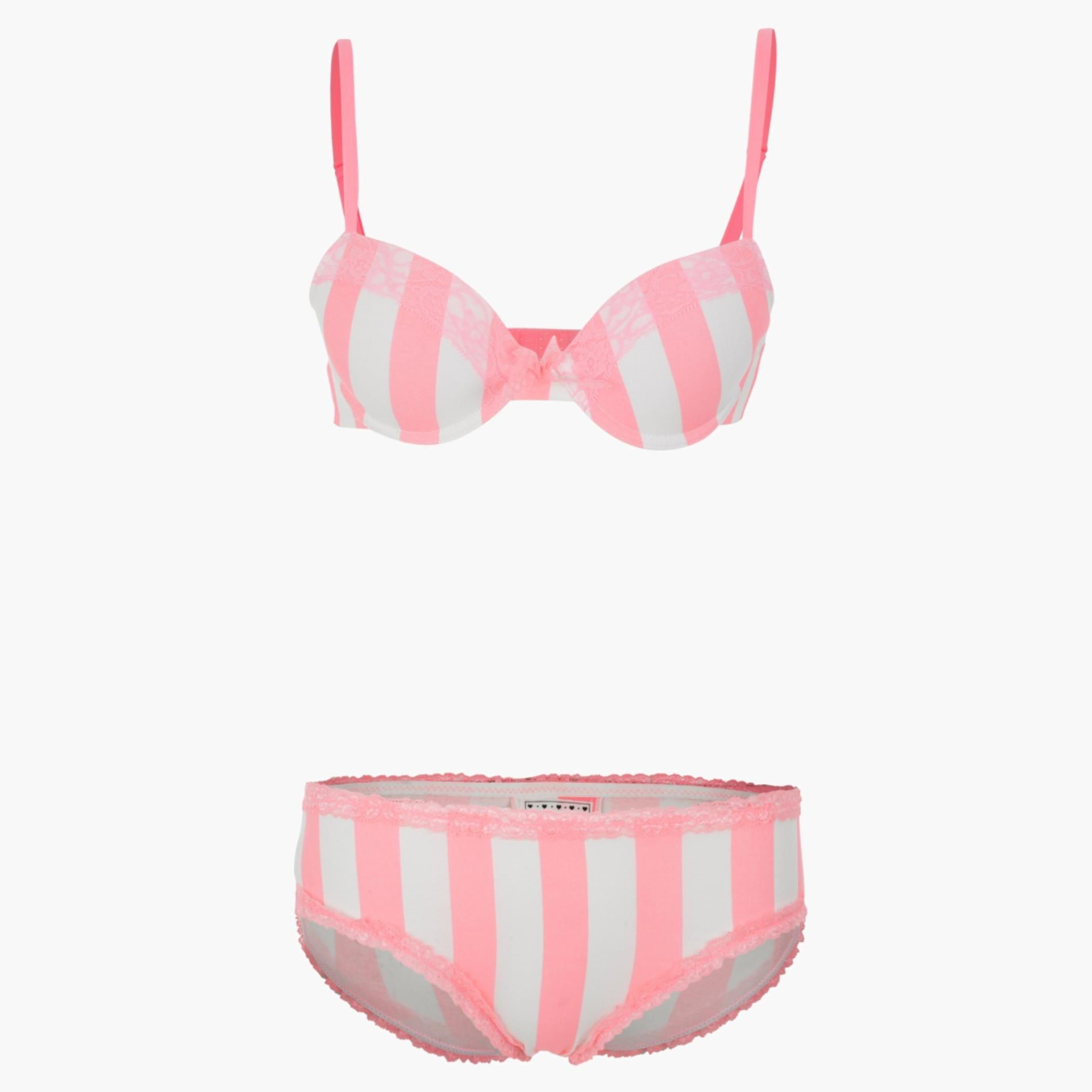 Striped Fashion Bra Set-women-clothing-lingerie-lingeriesets-image-1