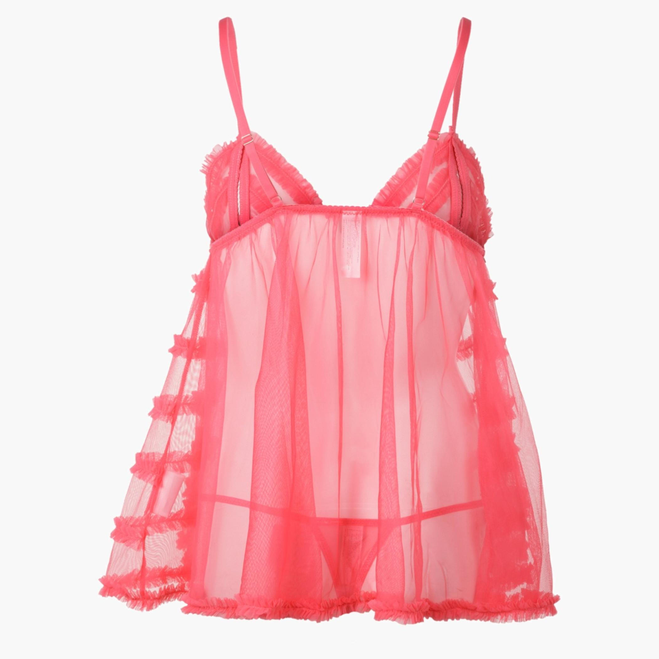 Solid Color Babydoll Set-women-clothing-lingerie-babydollsandbodysuits-image-2