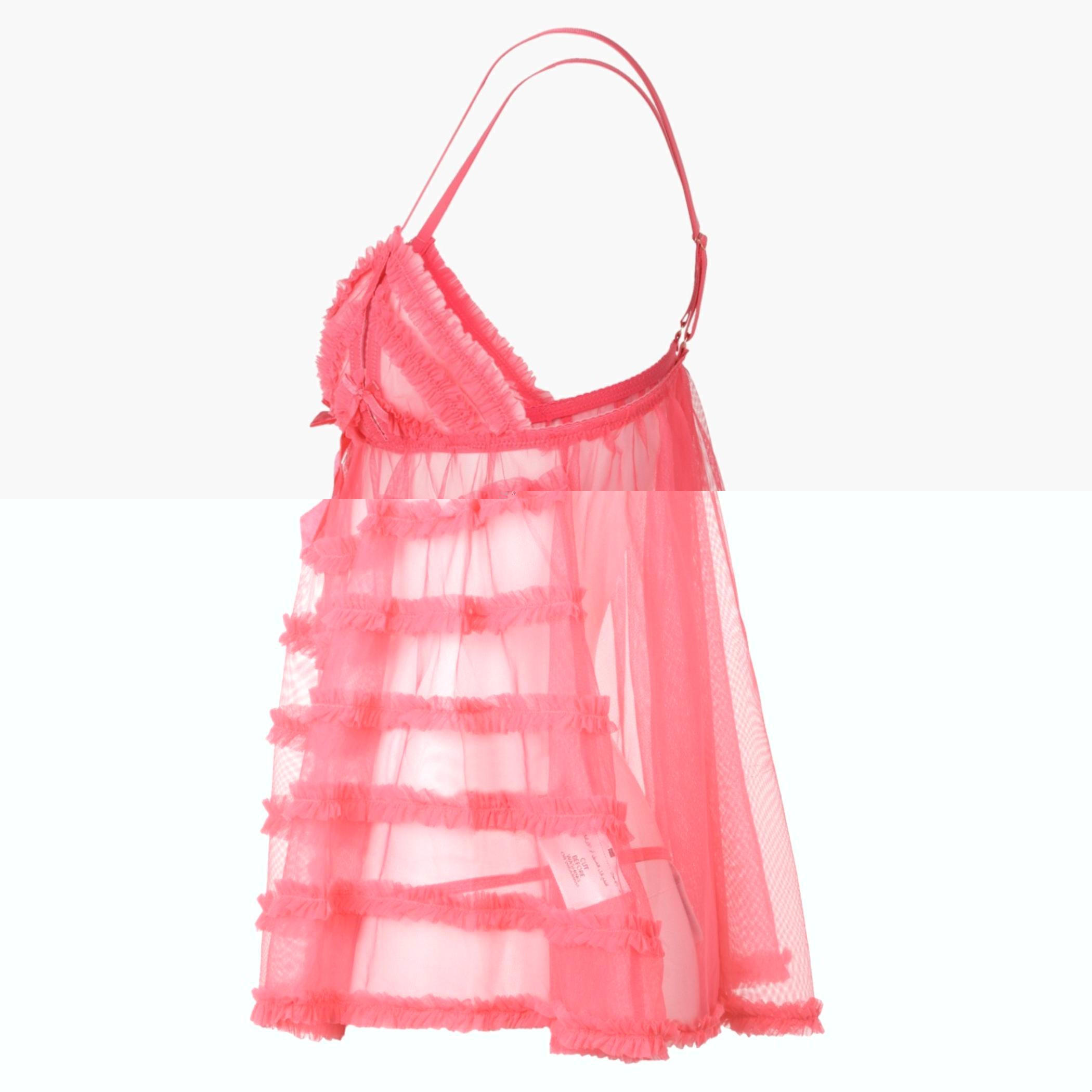 Solid Color Babydoll Set-women-clothing-lingerie-babydollsandbodysuits-image-3