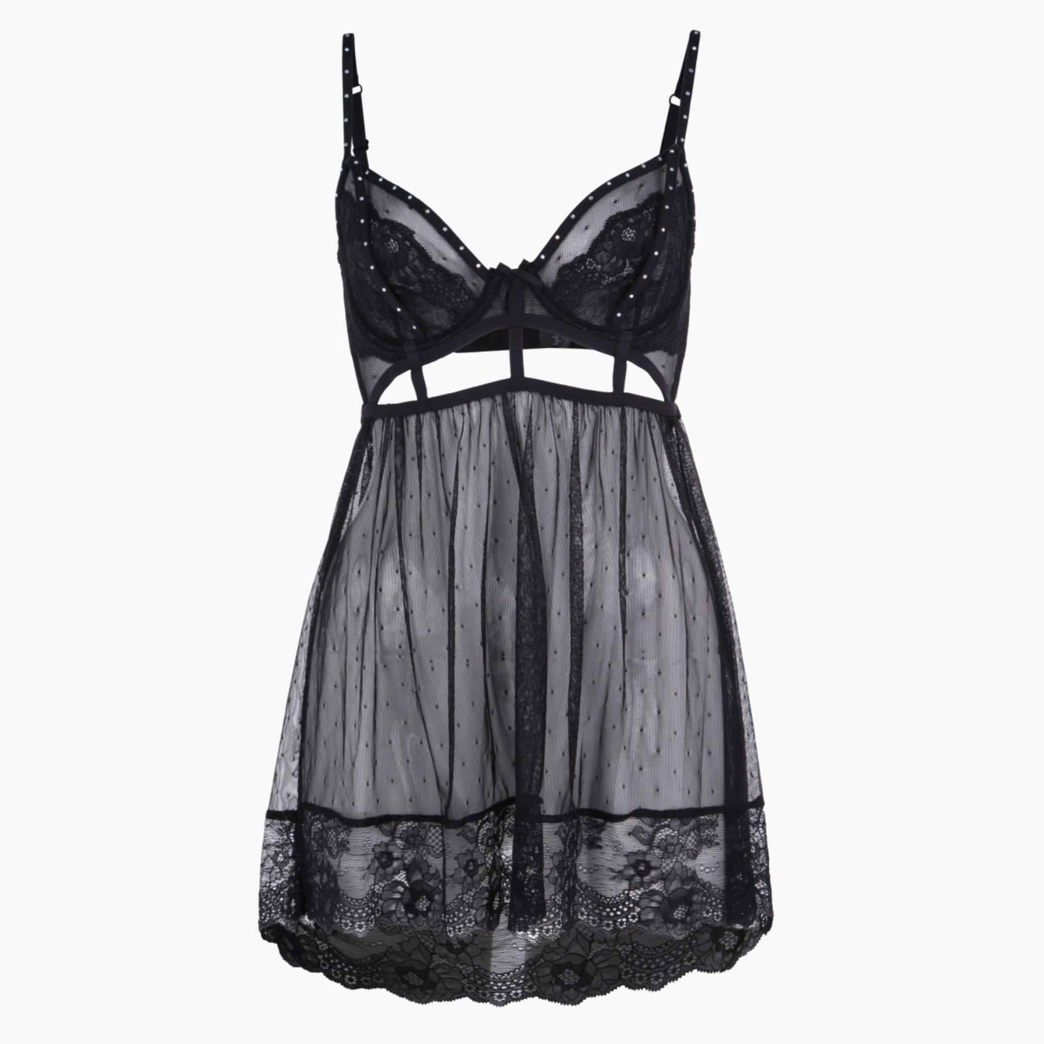 Lace Night Dress-women-clothing-lingerie-babydollsandbodysuits-image-1