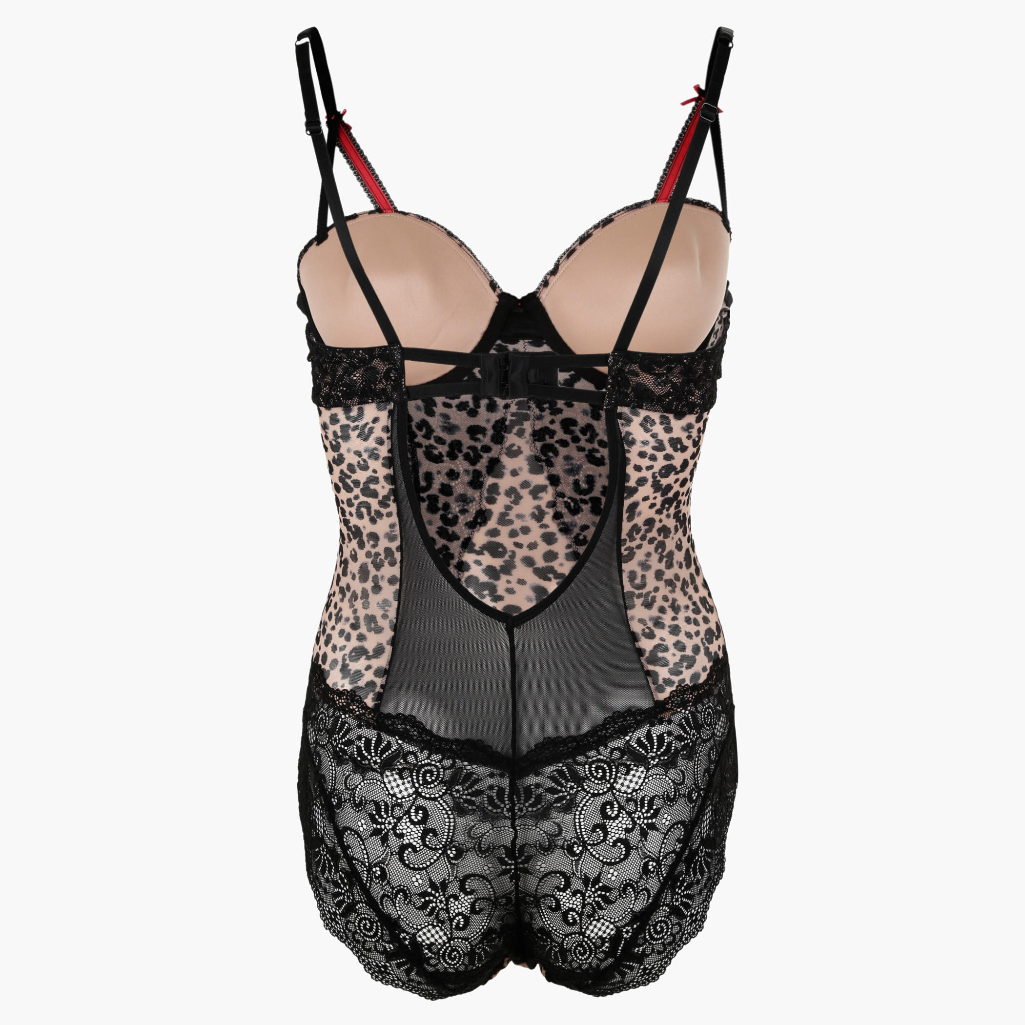 Lace-embellished Teddy Dress-women-clothing-lingerie-babydollsandbodysuits-image-2
