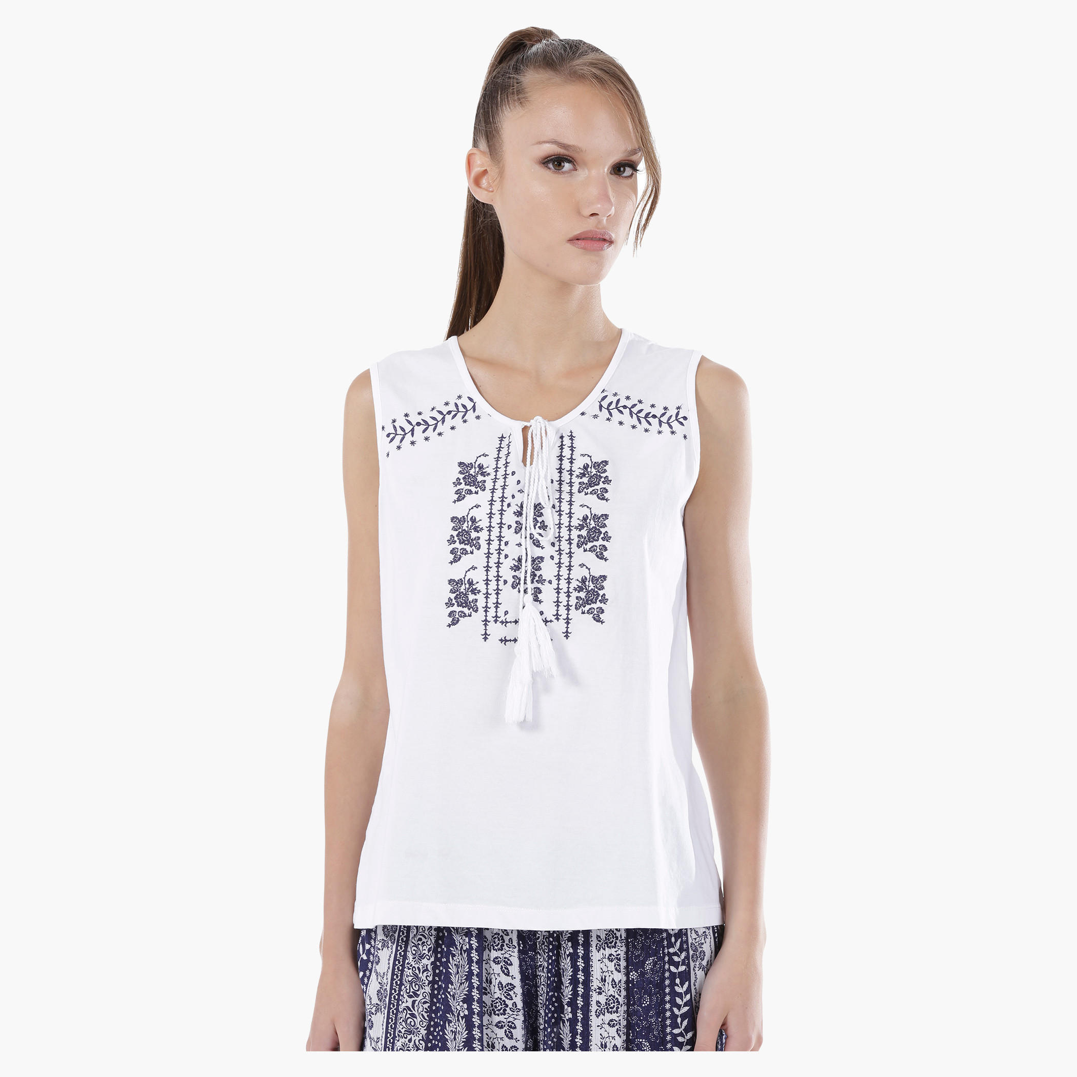 Cotton Pajama Set-women-clothing-nightwear-pyjamas-longsets-image-4