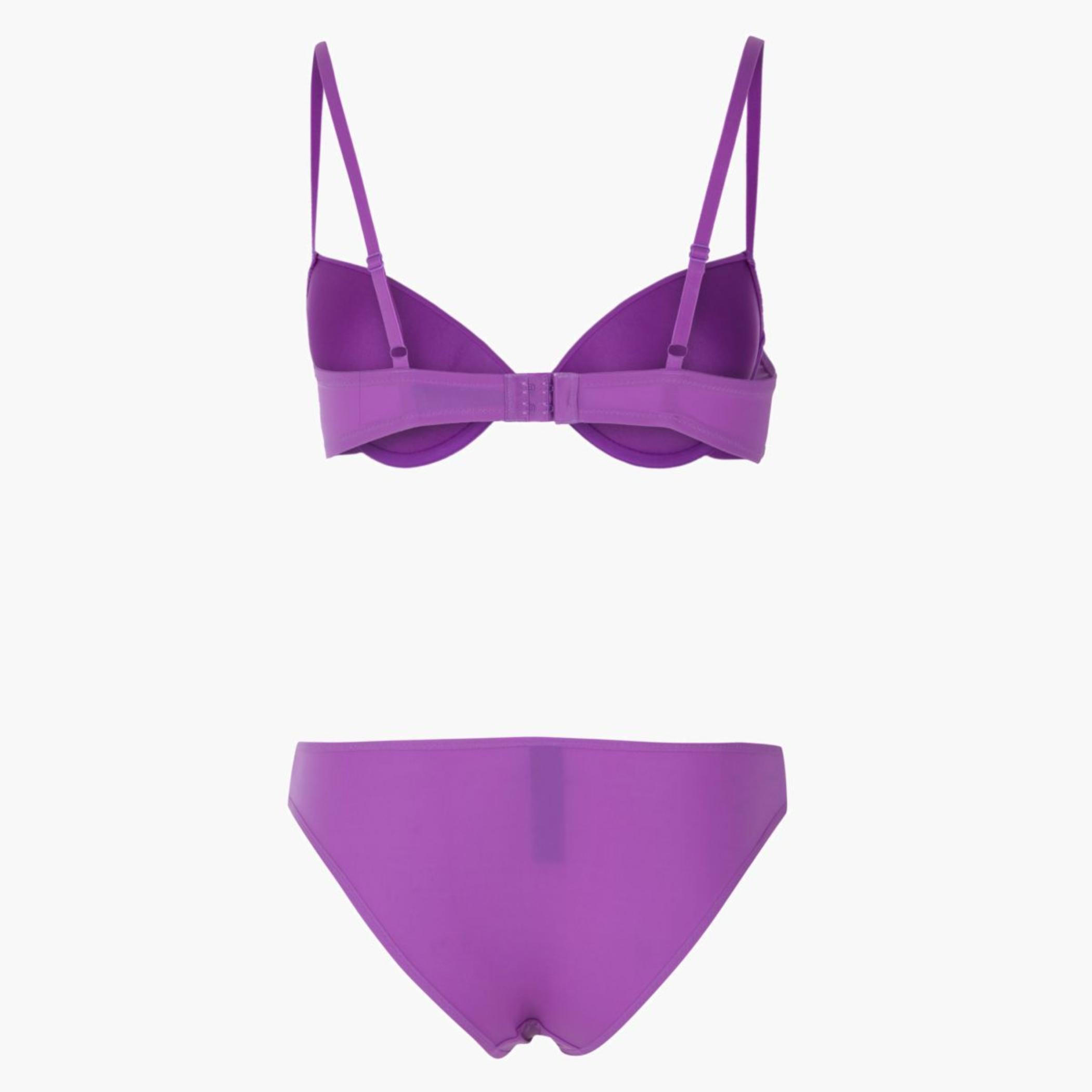 Solid Colour Bra and Panty Set-women-clothing-lingerie-lingeriesets-image-2