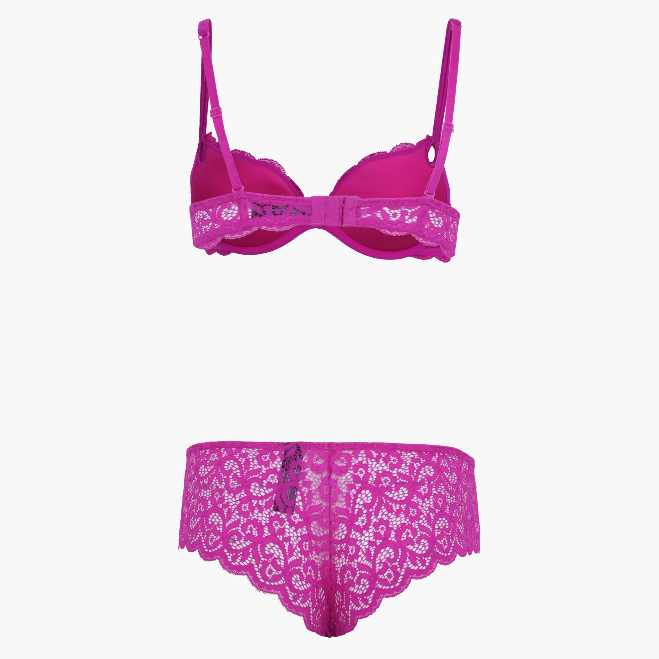 Lace Plunge Bra and Underwear Set-women-clothing-lingerie-lingeriesets-image-2