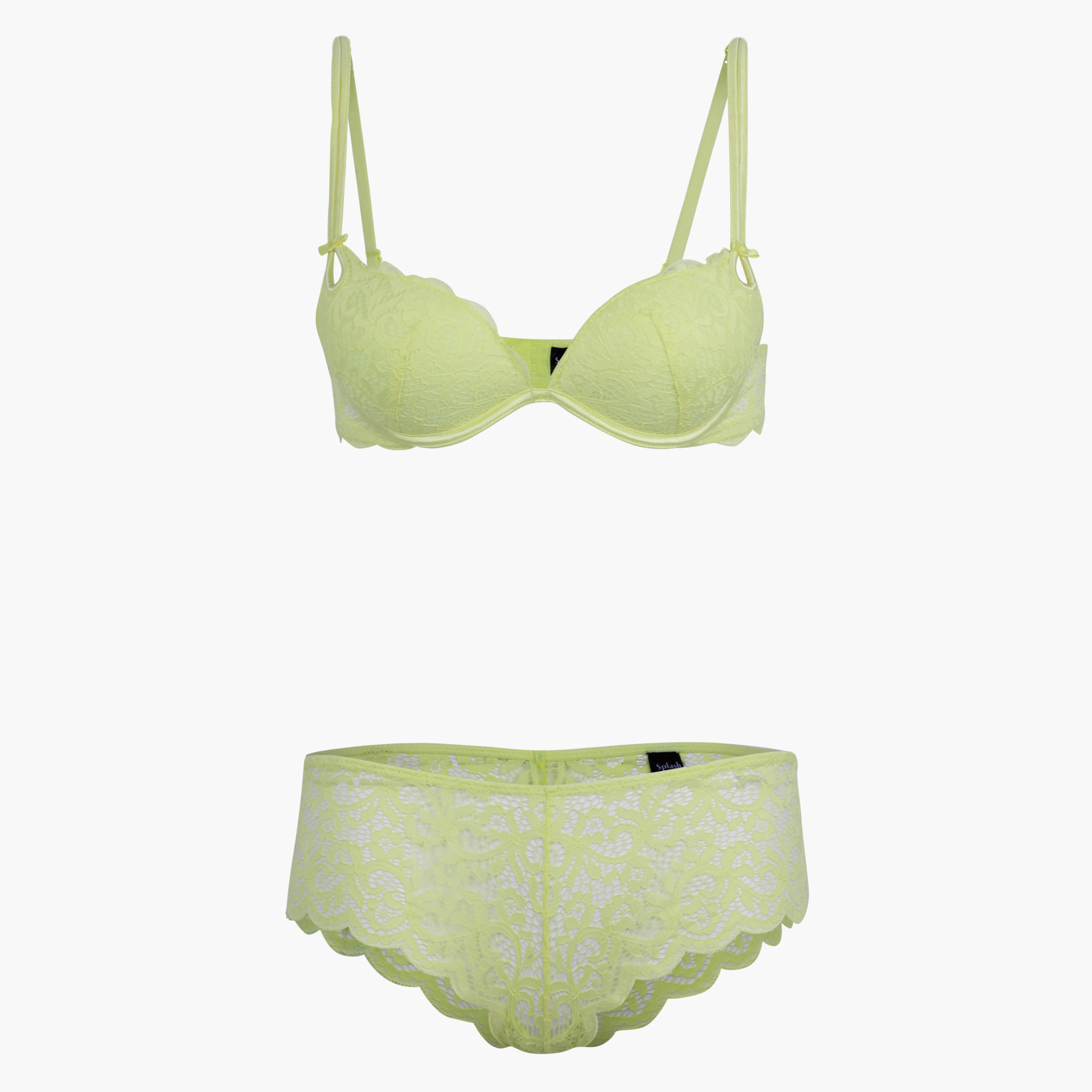 Lace Plunge Bra and Underwear Set-women-clothing-lingerie-lingeriesets-image-3