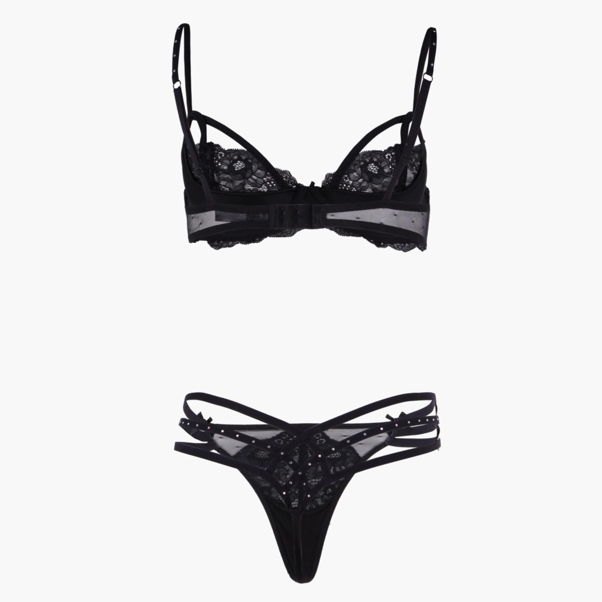 Lace-embellished Lingerie Set-women-clothing-lingerie-lingeriesets-image-2