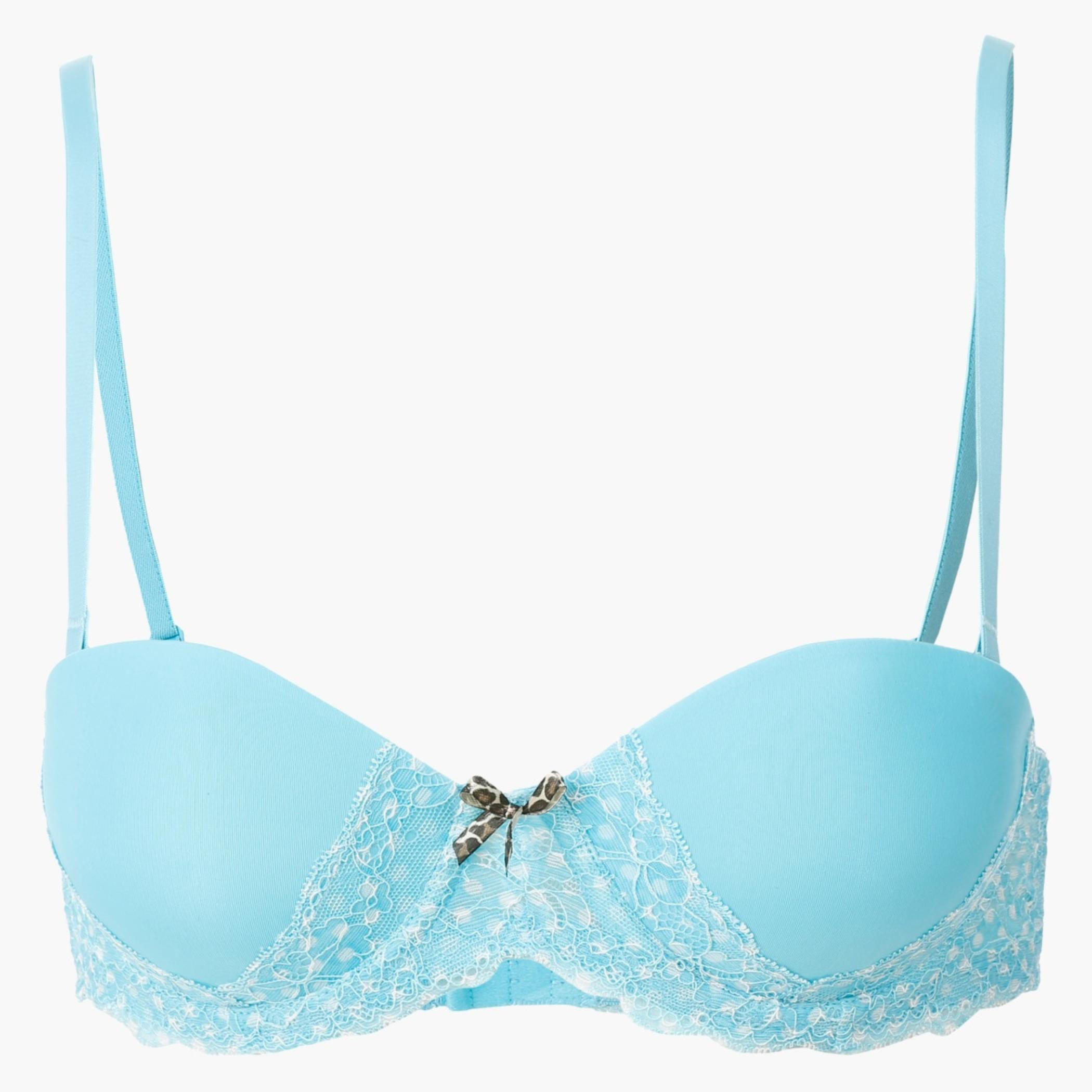 Lace Microfiber Bra with Polka Dot Print-women-clothing-lingerie-bras-image-4