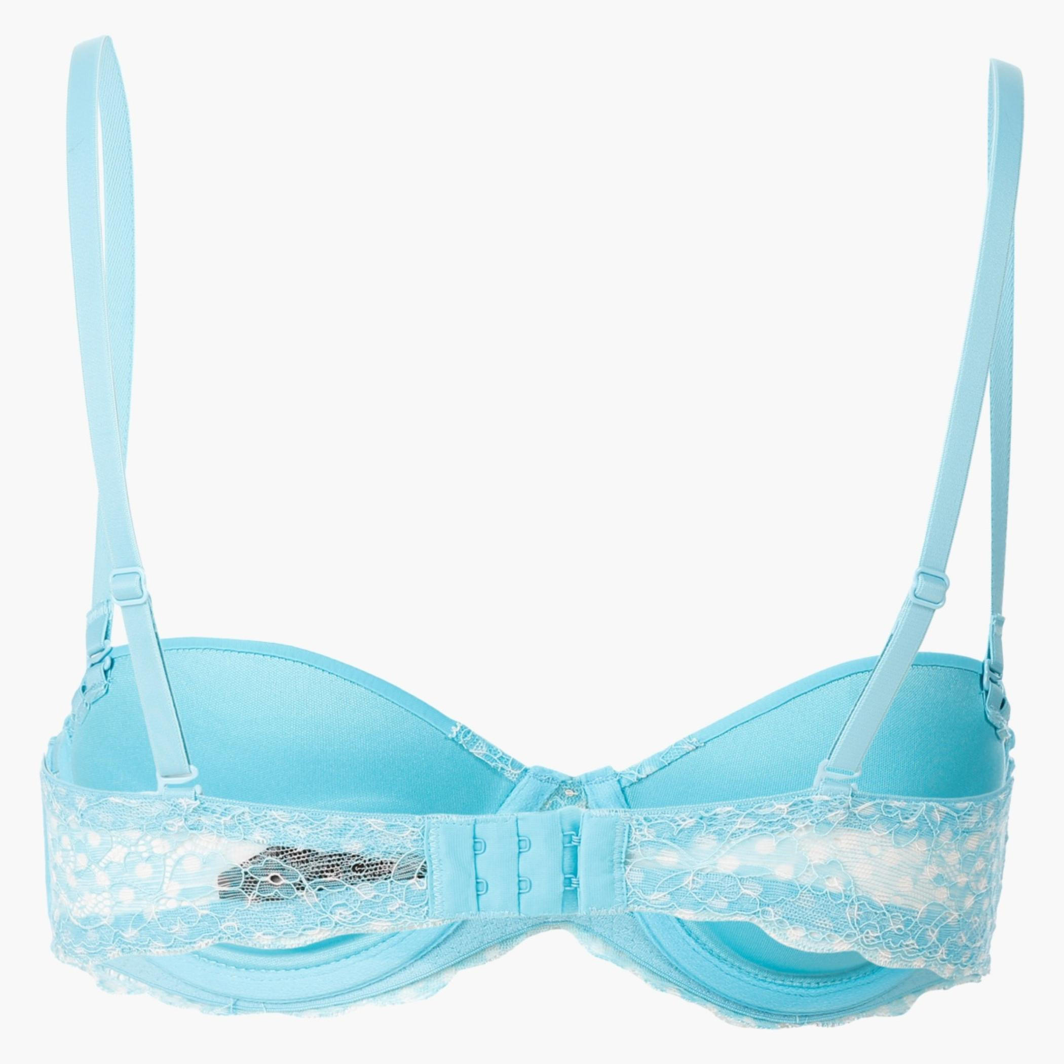 Lace Microfiber Bra with Polka Dot Print-women-clothing-lingerie-bras-image-5