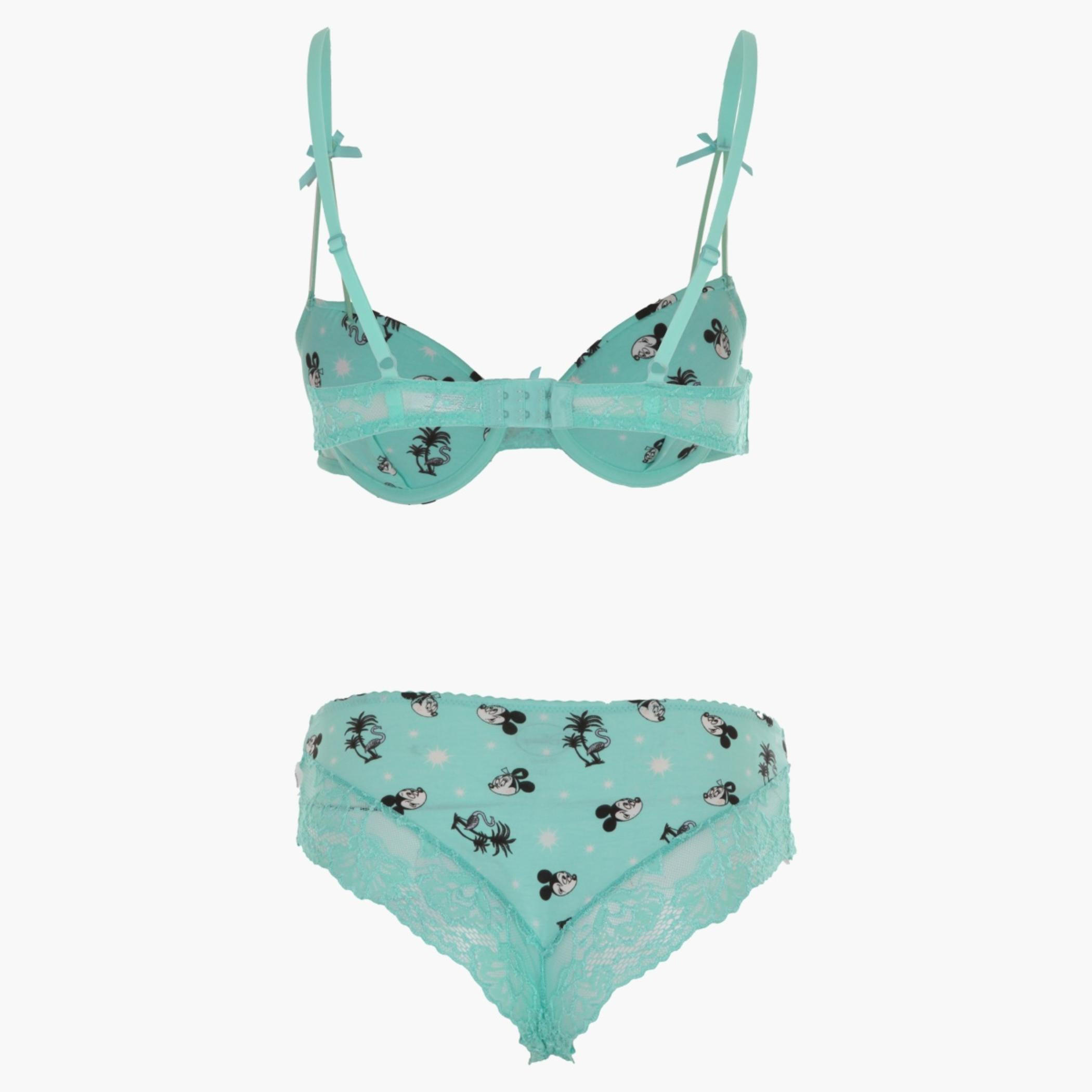 Minnie Mouse Print Padded Bra and Panty Set-women-clothing-lingerie-lingeriesets-image-2