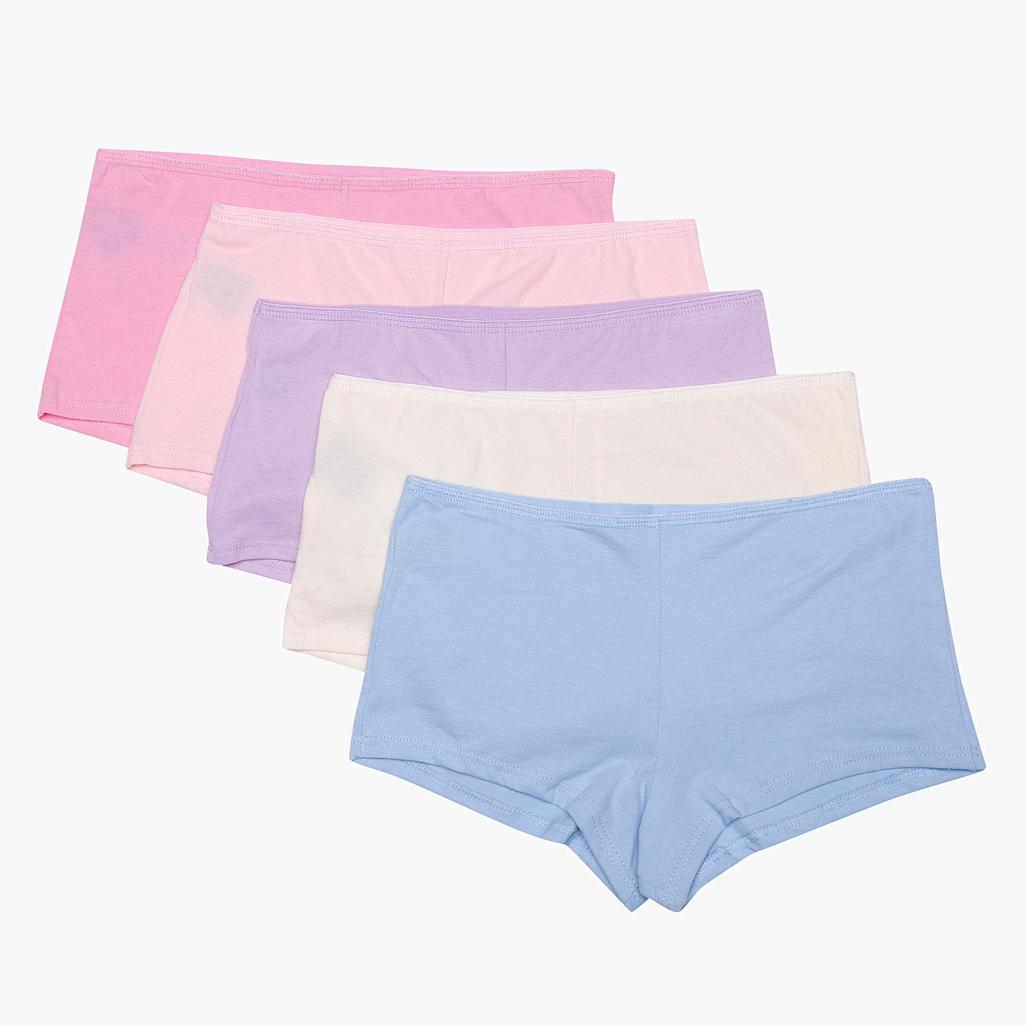 Solid Colour Boxers - Set of 5-women-clothing-lingerie-panties-image-3