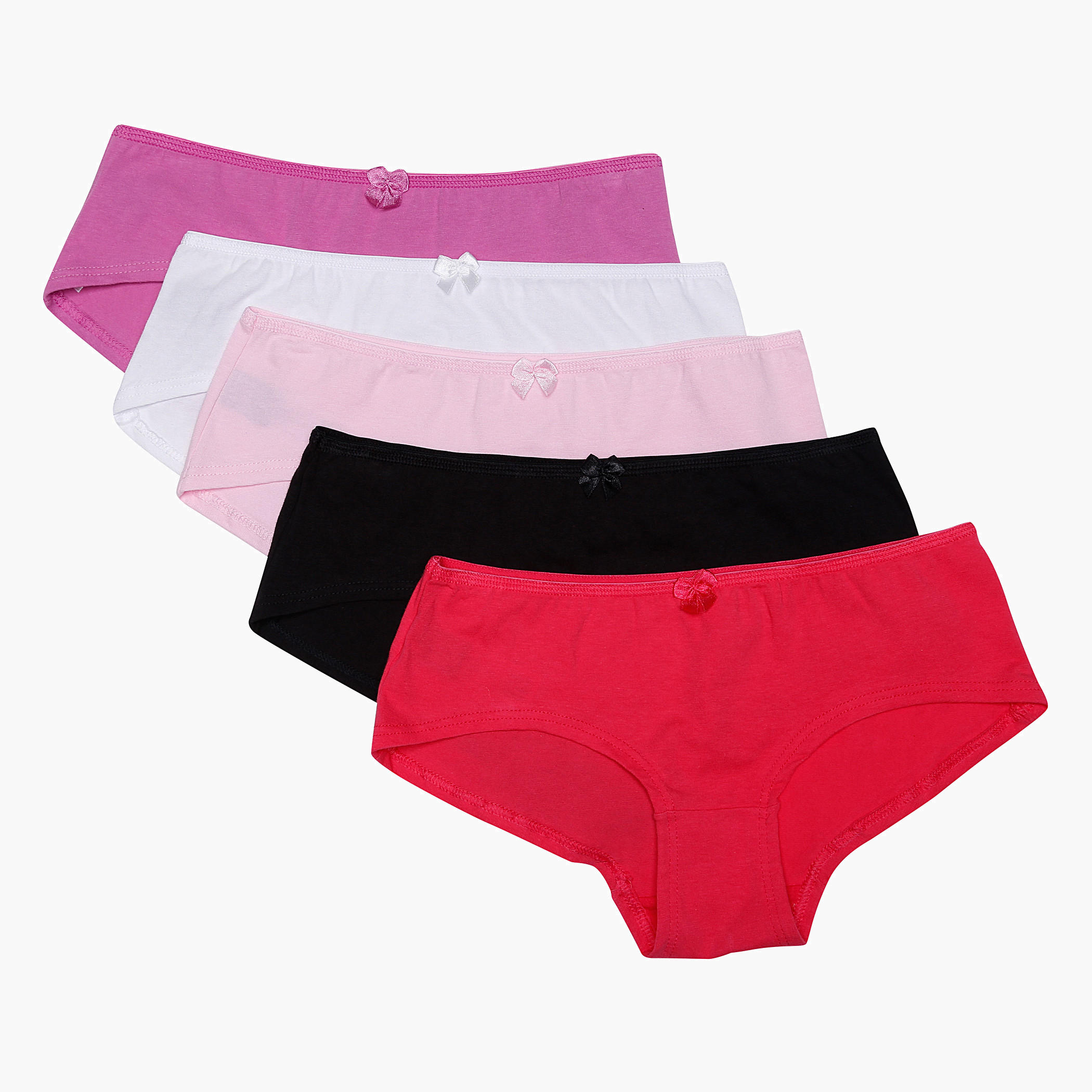 Solid Colour Briefs - Set of 5-women-clothing-lingerie-panties-image-3