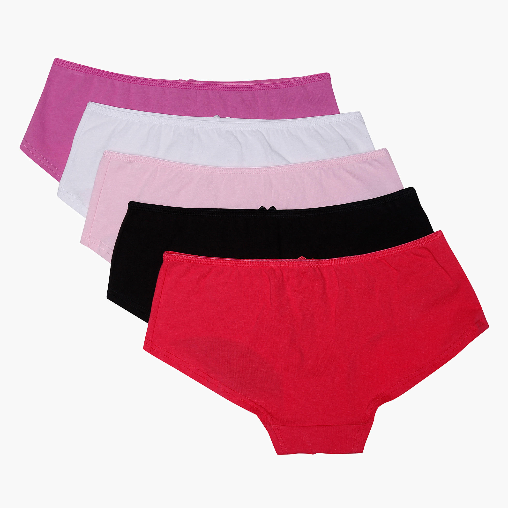 Solid Colour Briefs - Set of 5-women-clothing-lingerie-panties-image-2