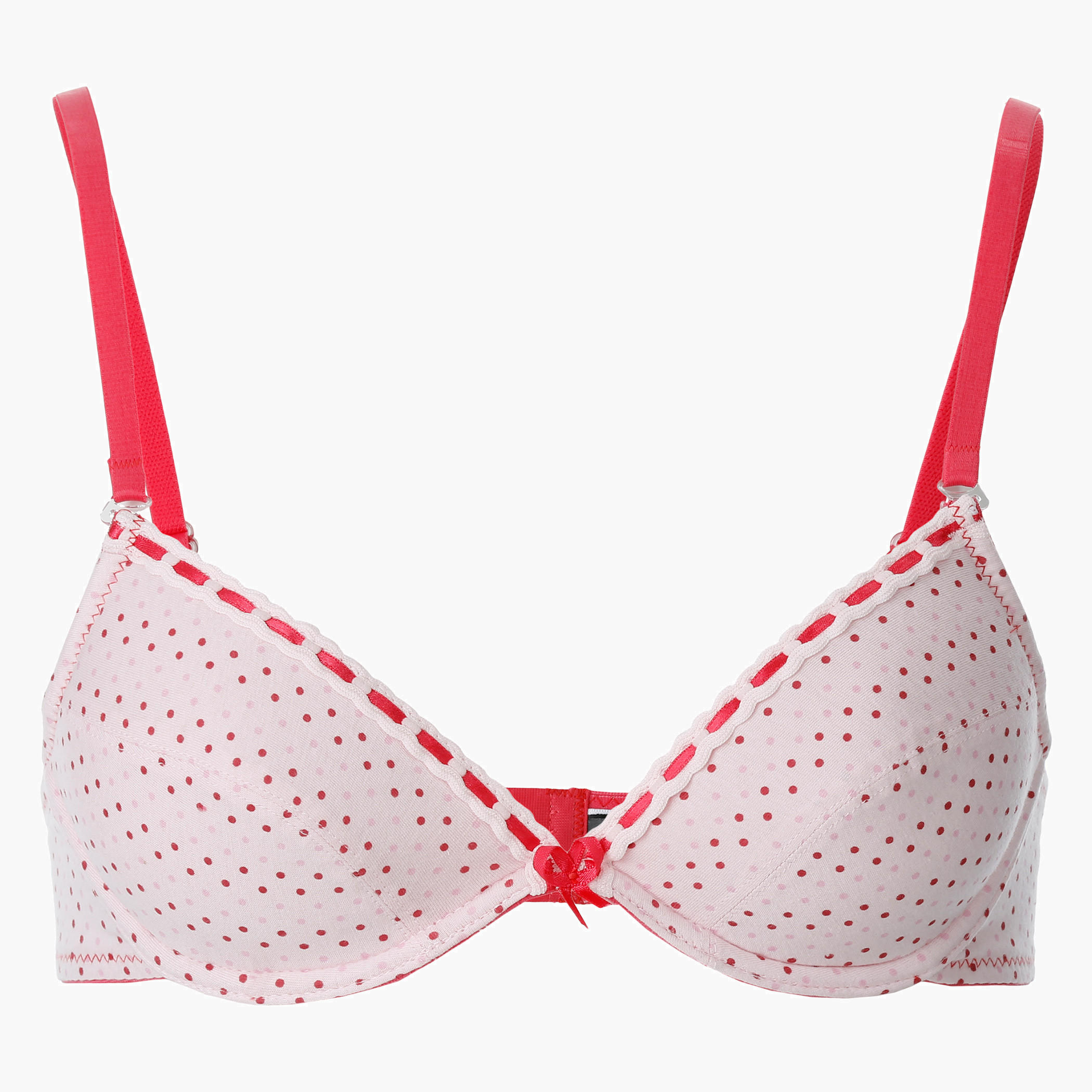 Solid and Polka Dots Padded Bra - Set of 2-women-clothing-lingerie-bras-image-2