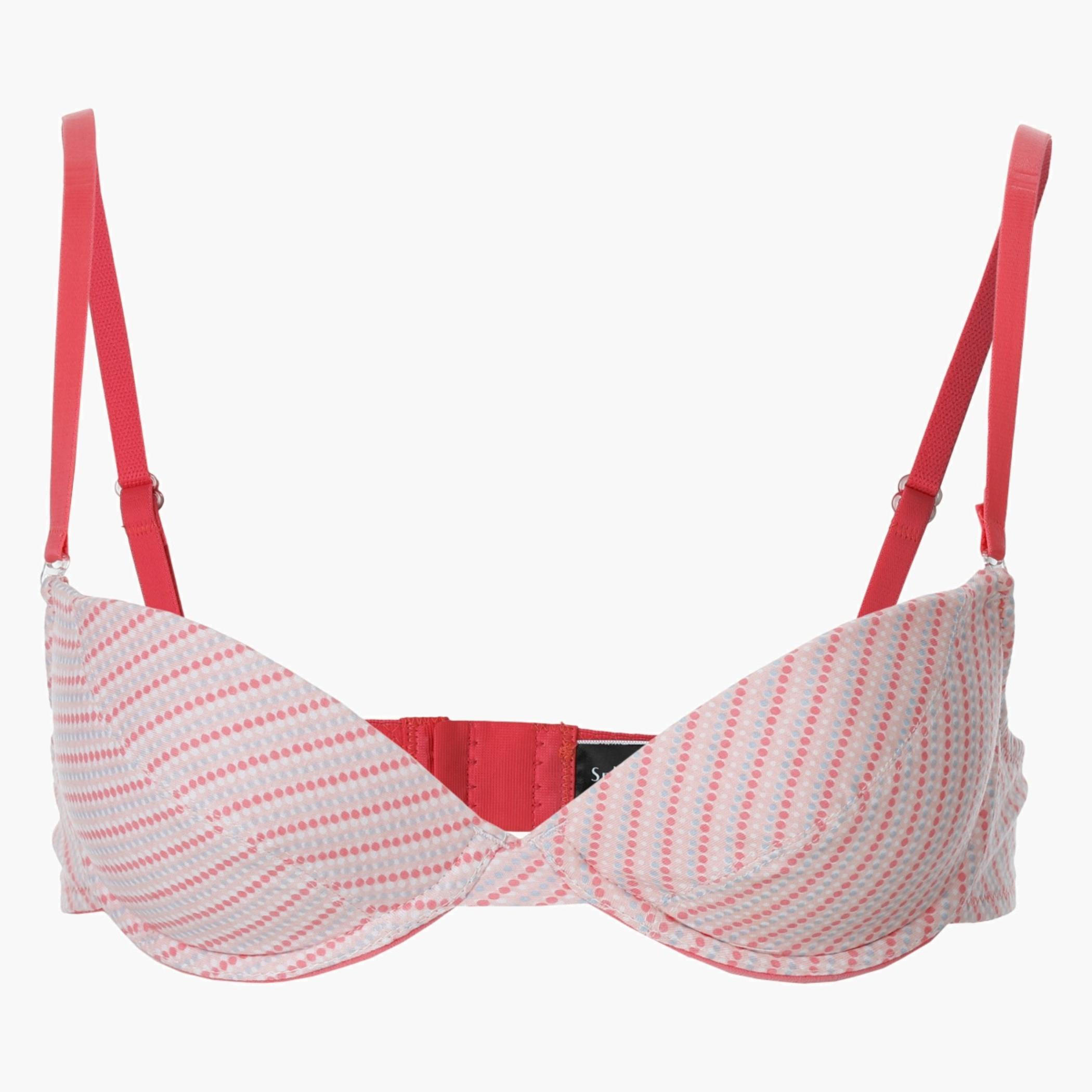 Solid and Printed Padded Bra - Set of 2-women-clothing-lingerie-bras-image-2