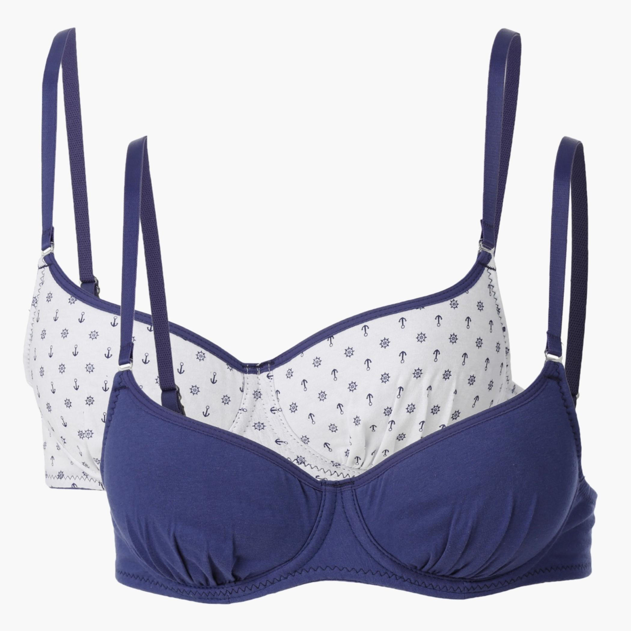 Padded Cotton Bra - Set of 2-women-clothing-lingerie-bras-image-1
