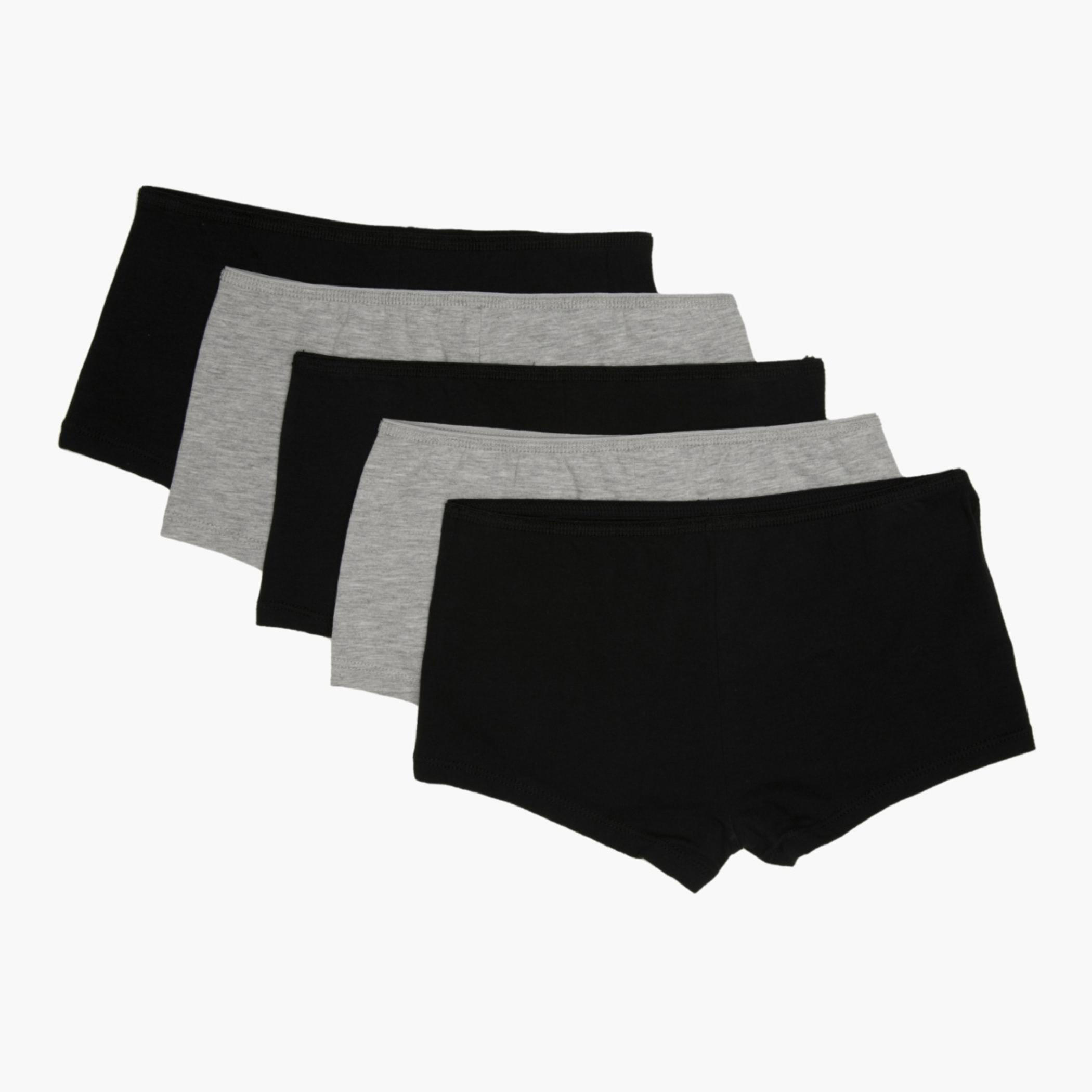 Solid Colour Boxer - Set of 5-women-clothing-lingerie-panties-image-2