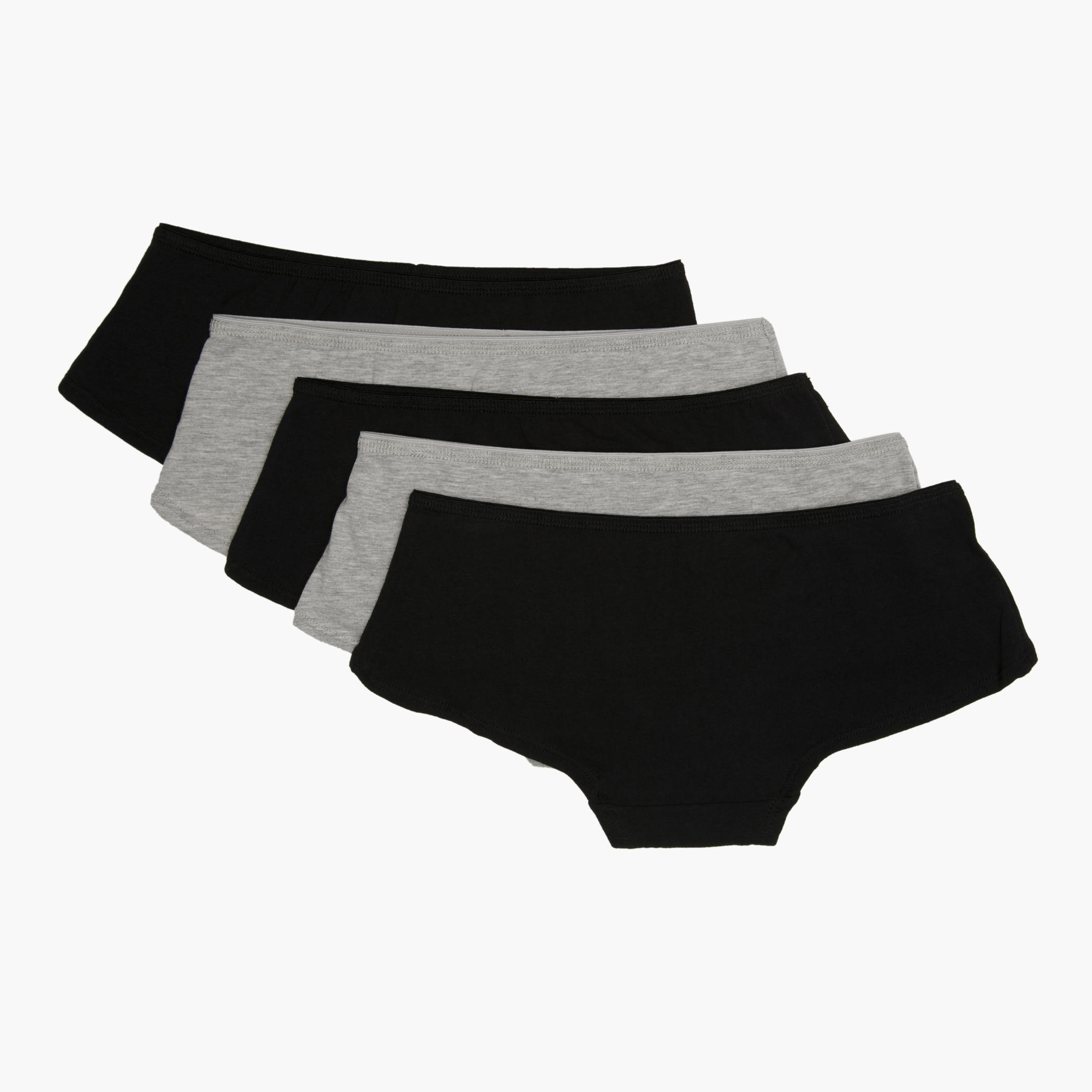 Solid Colour Brief - Set of 5-women-clothing-lingerie-panties-image-2