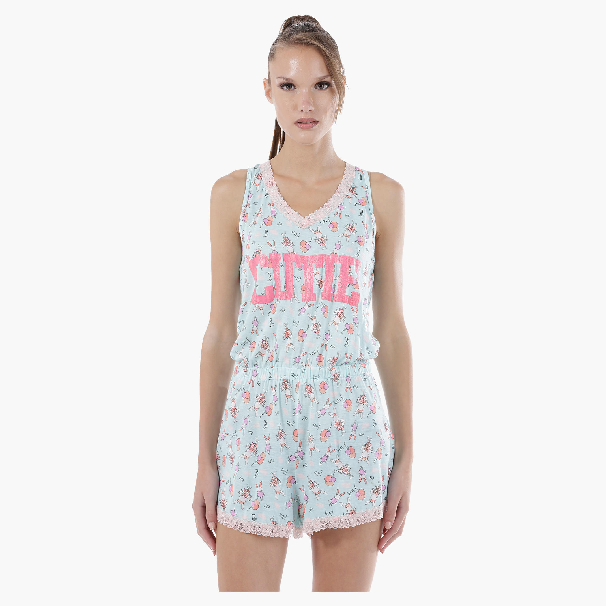 Printed Romper in Regular Fit-women-clothing-jumpsuits-image-5