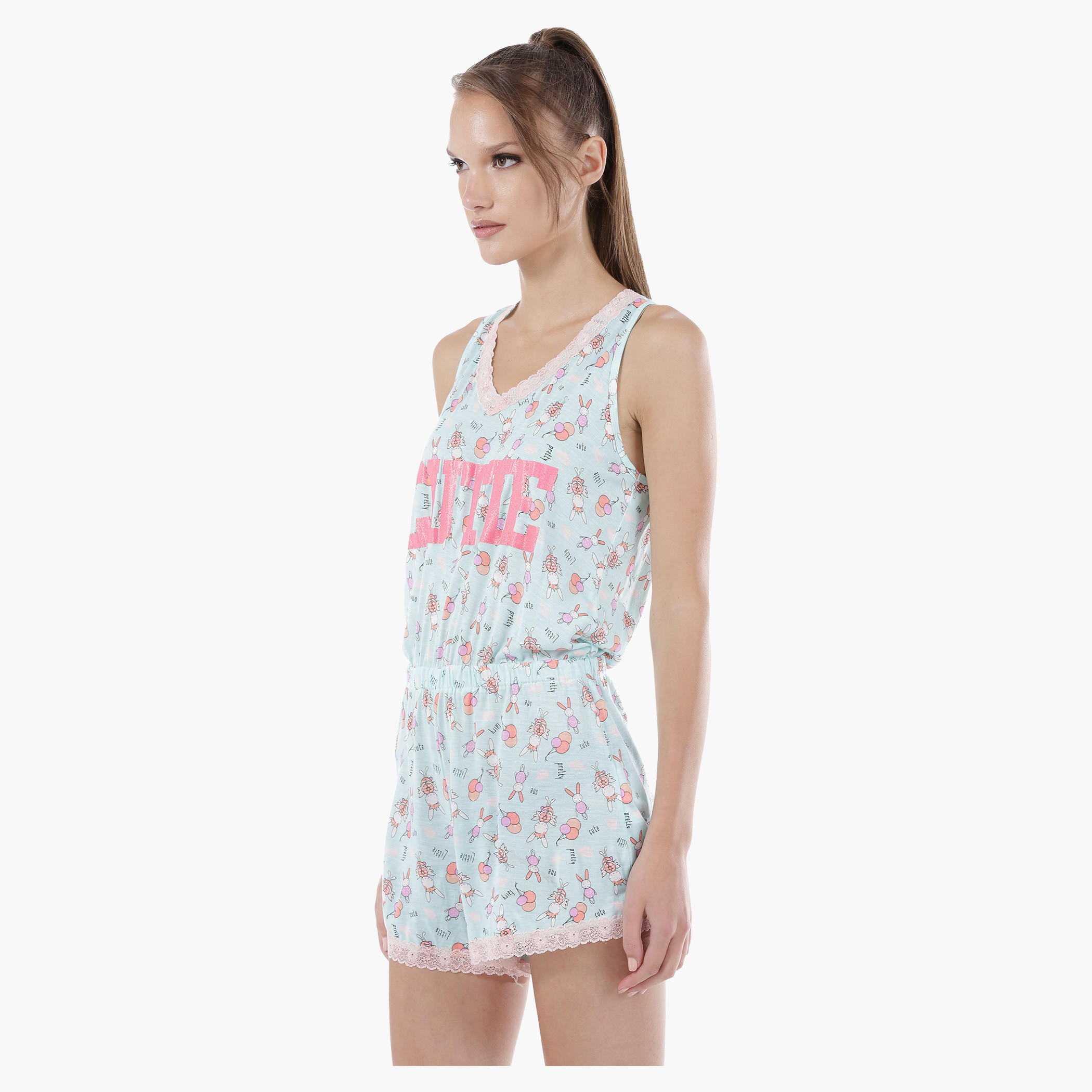 Printed Romper in Regular Fit-women-clothing-jumpsuits-image-3