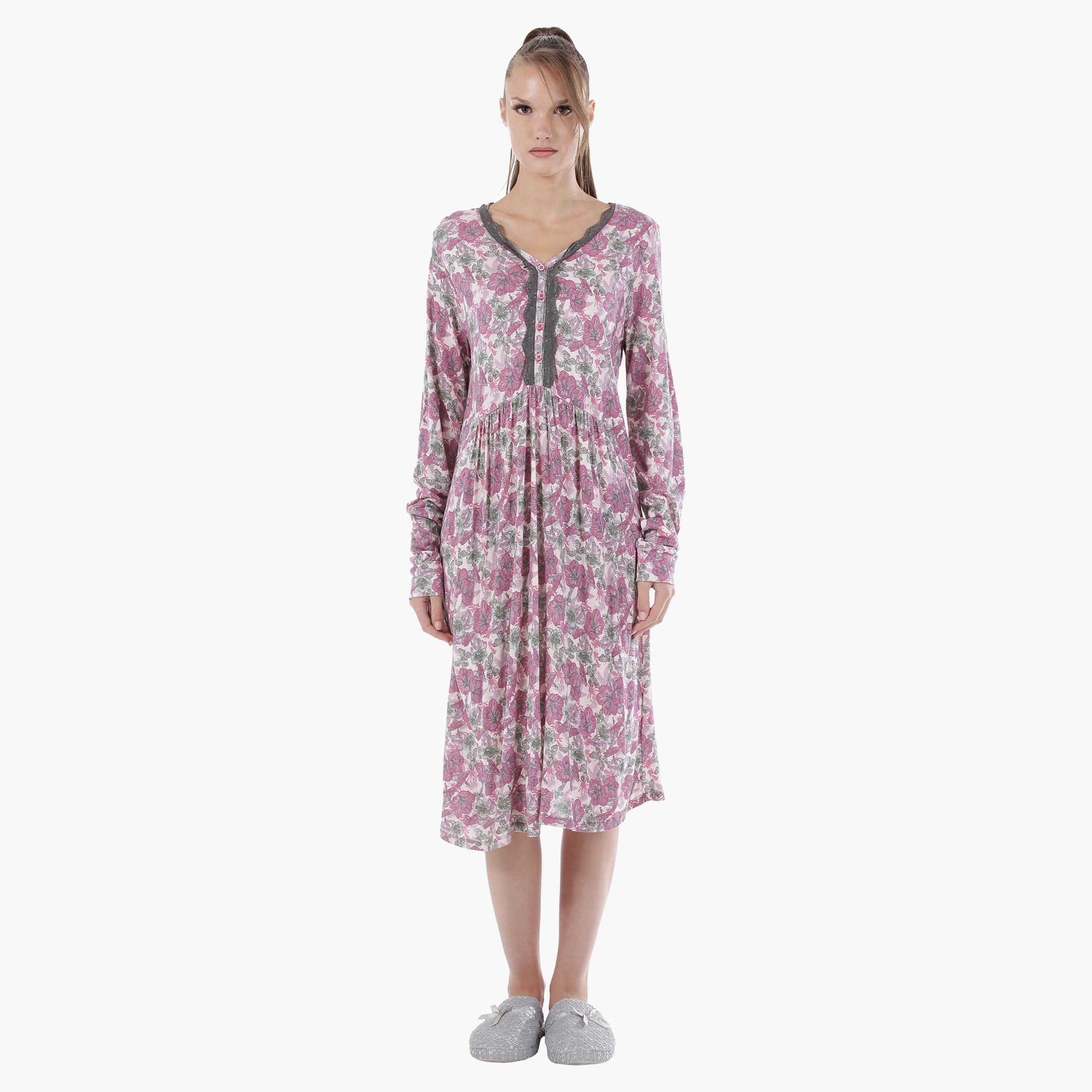 Floral Nightdress-women-clothing-nightwear-nighties-image-1