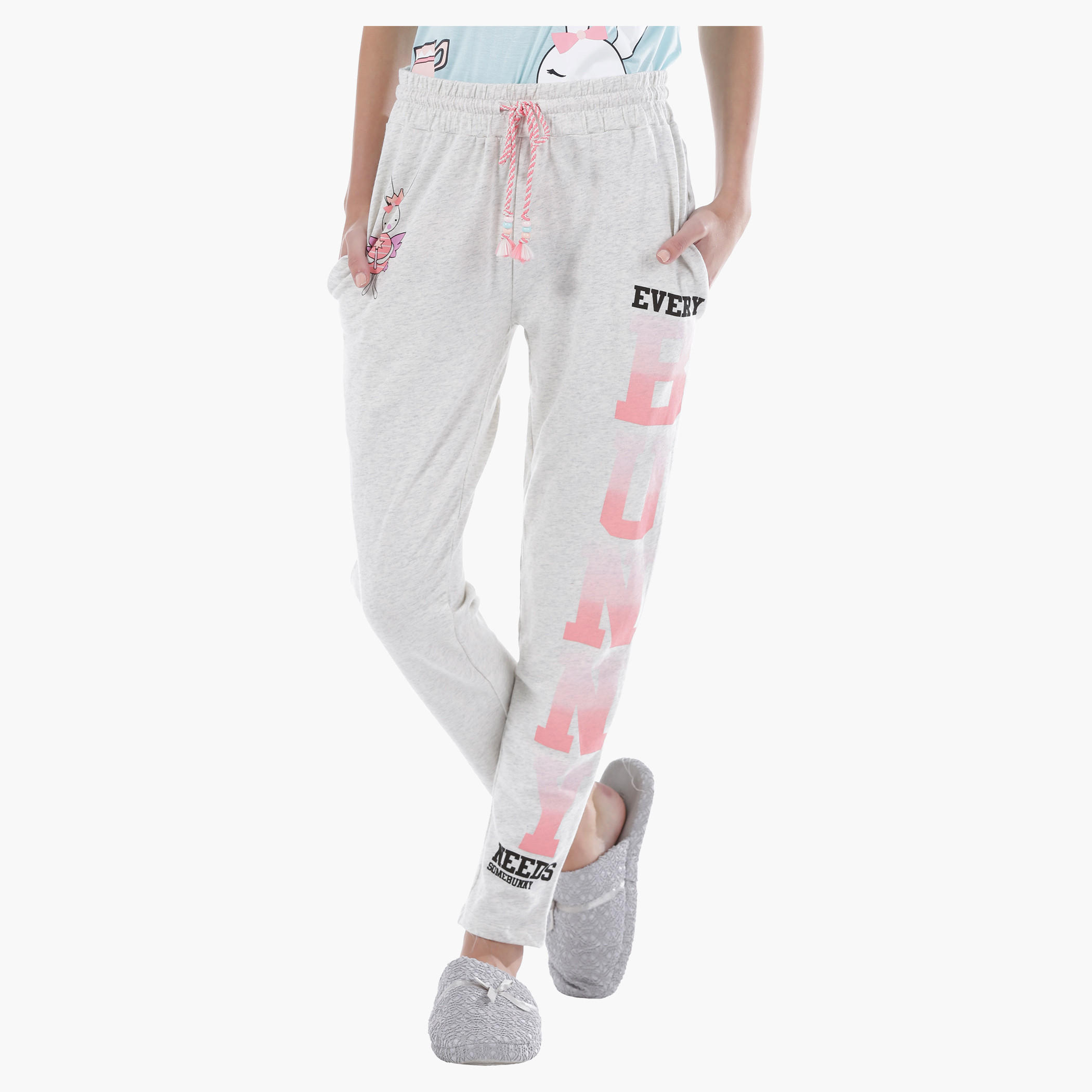 Printed Pajama Bottoms-women-clothing-nightwear-pyjamas-bottoms-image-1