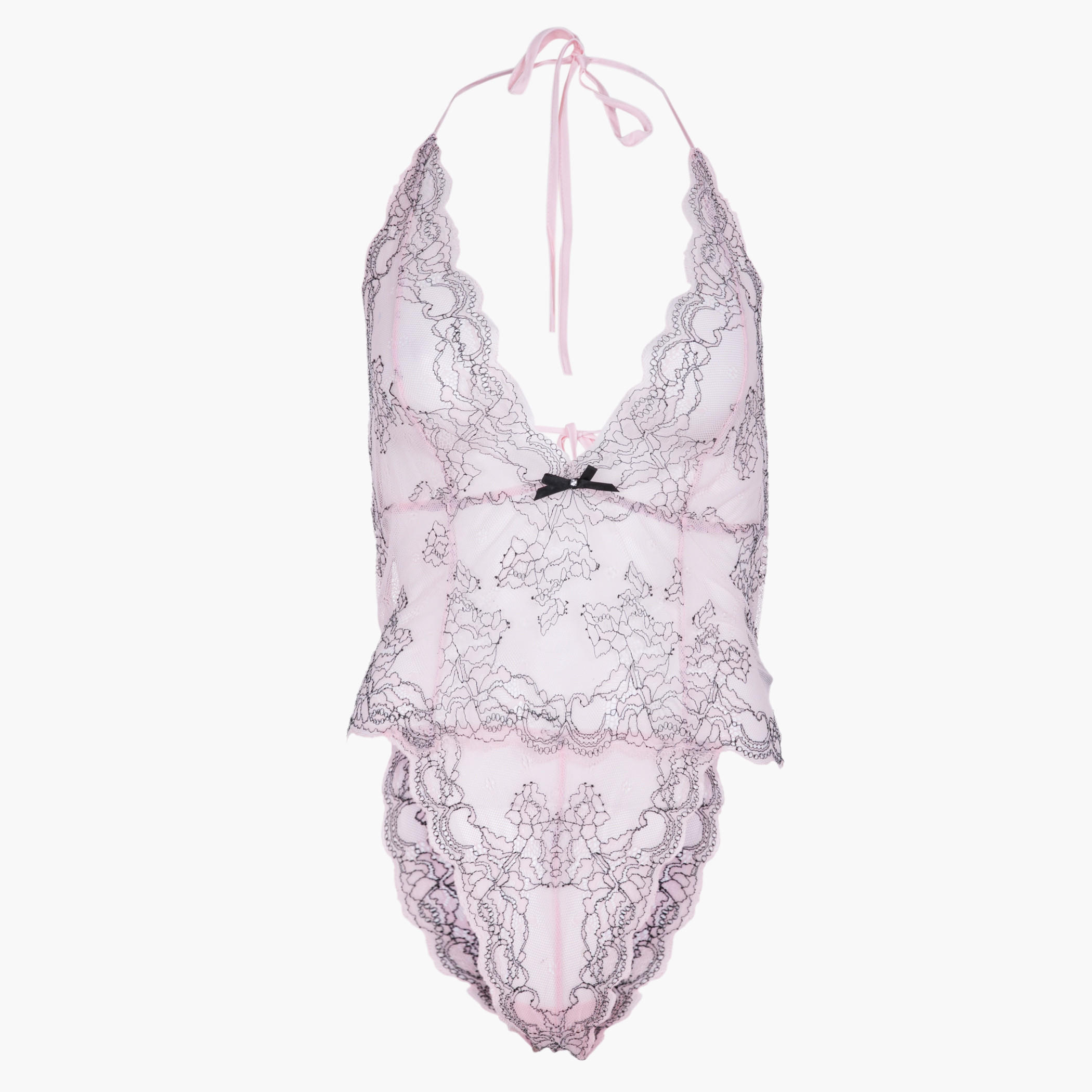 Sleeveless Lace Teddy-women-clothing-lingerie-babydollsandbodysuits-image-1